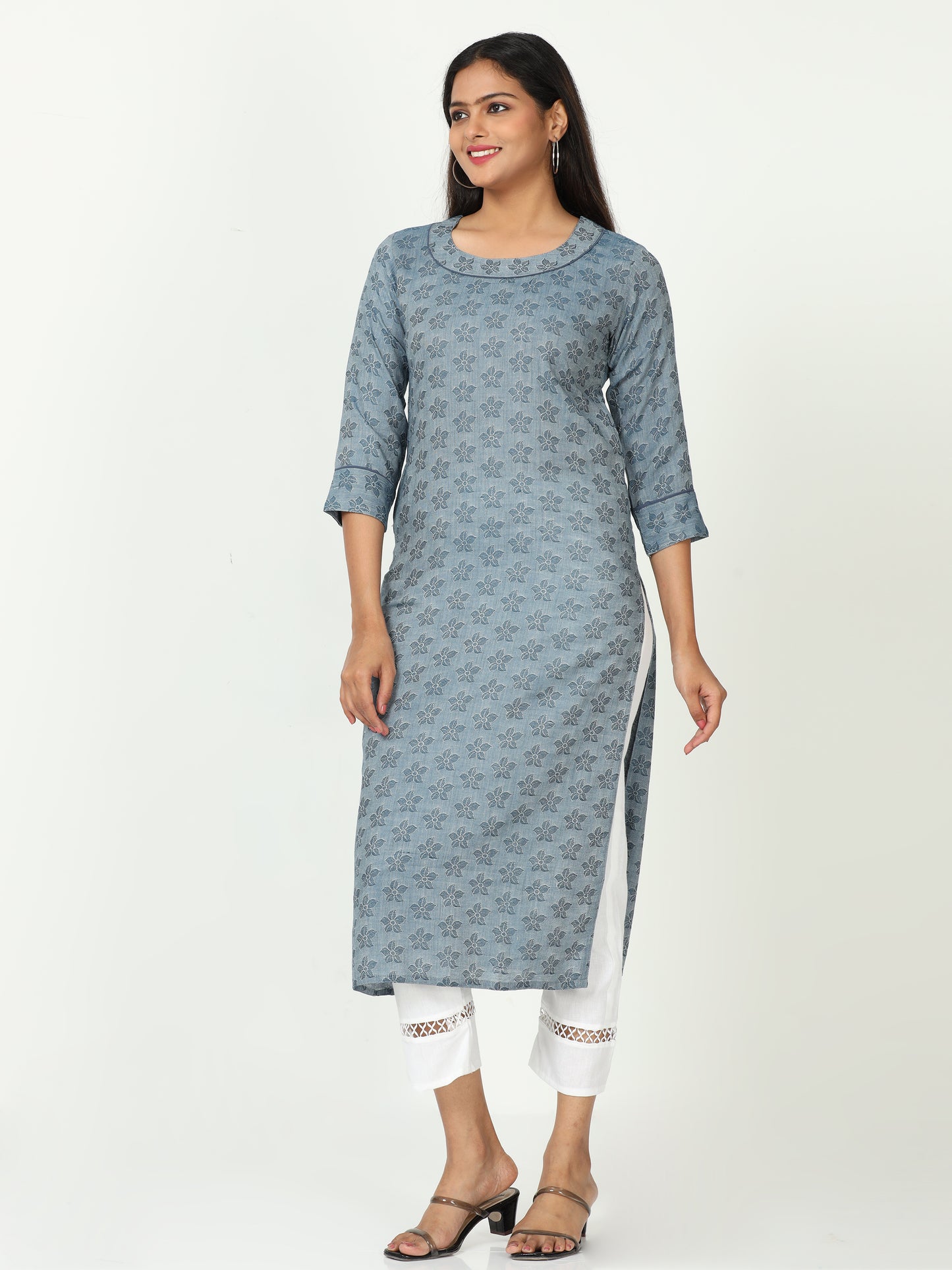 Cotton Jacquard Long kurta