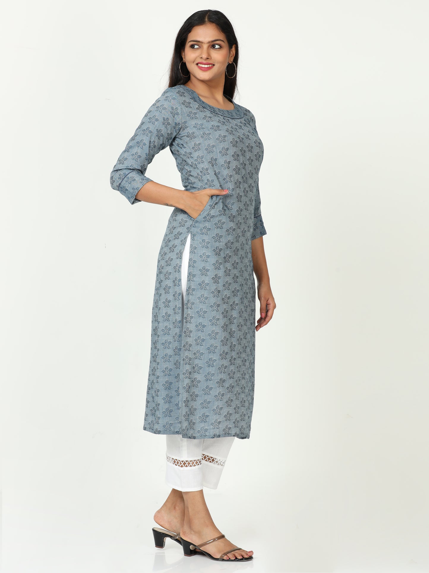 Cotton Jacquard Long kurta