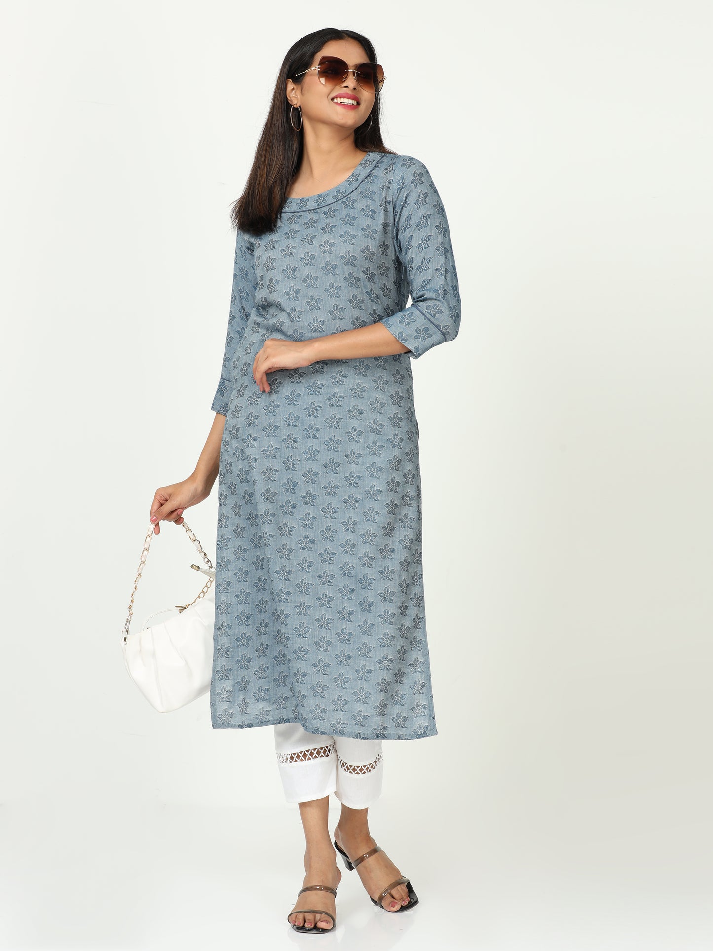 Cotton Jacquard Long kurta