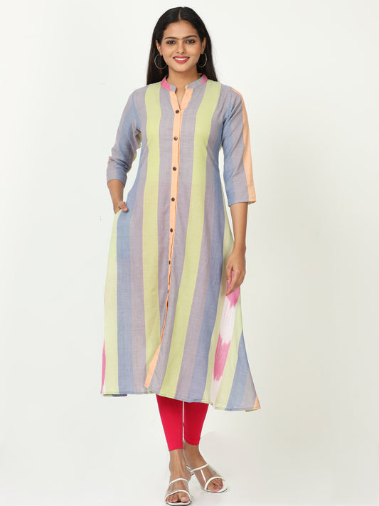 Cotton Ikat Long Kurta