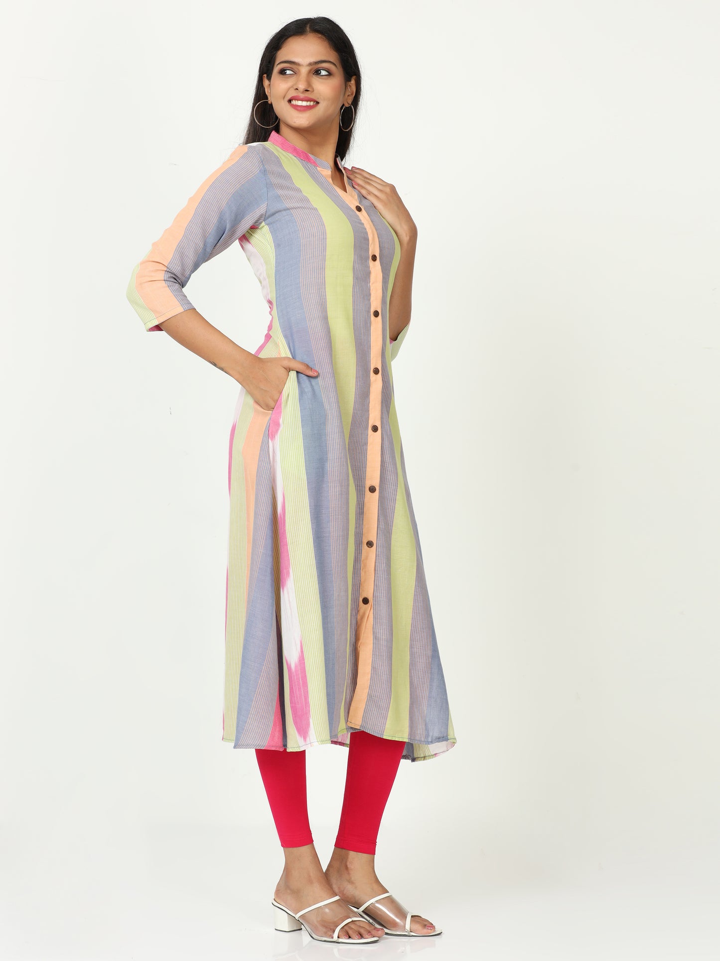 Cotton Ikat Long Kurta
