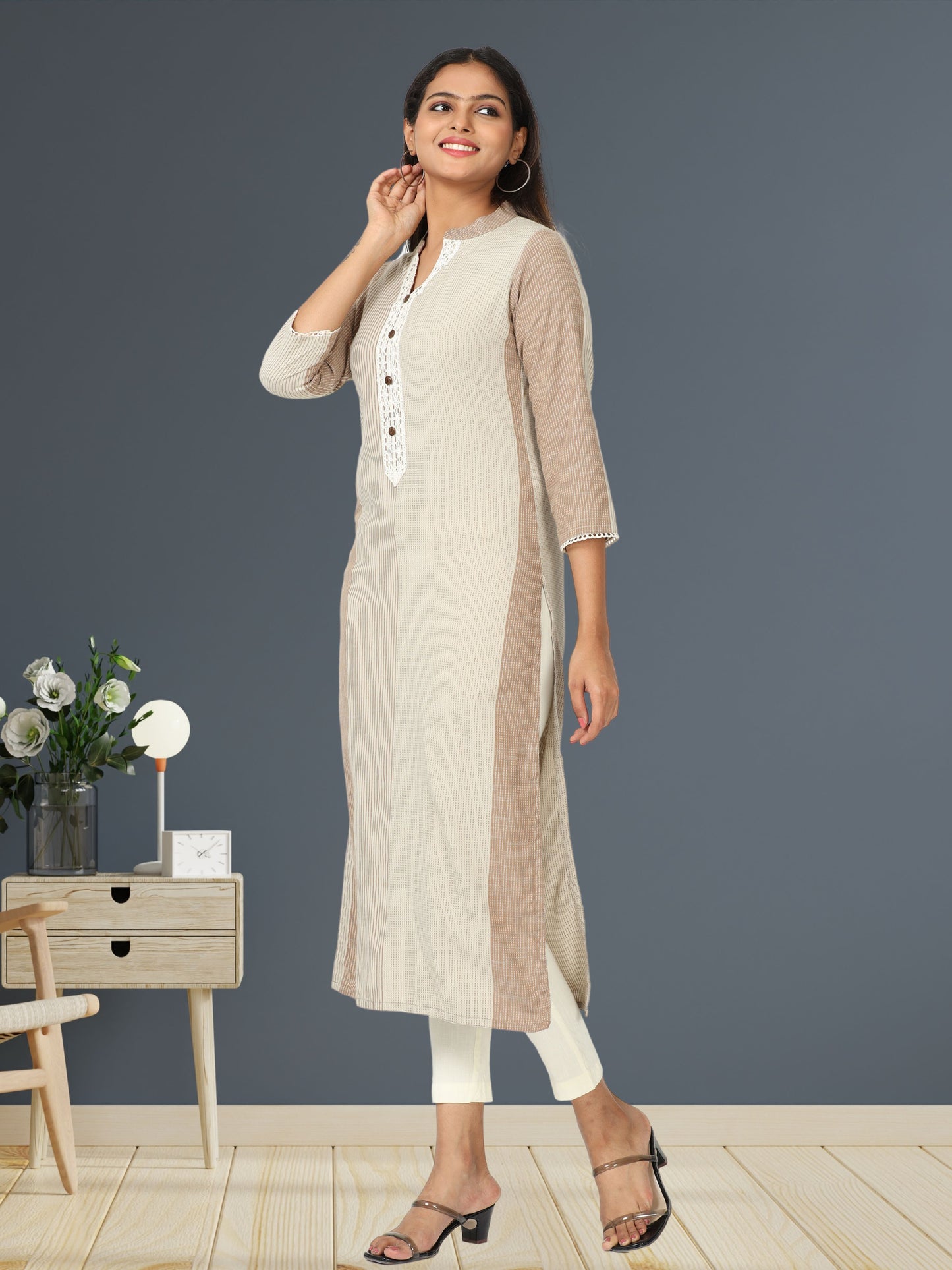 Cotton Woven Long Kurta
