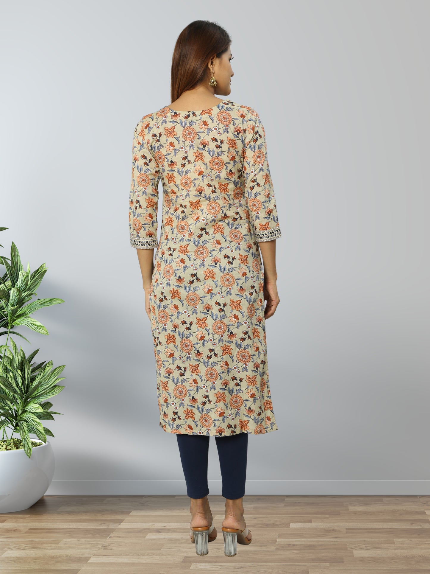 Cotton Block Printed Long Kurta