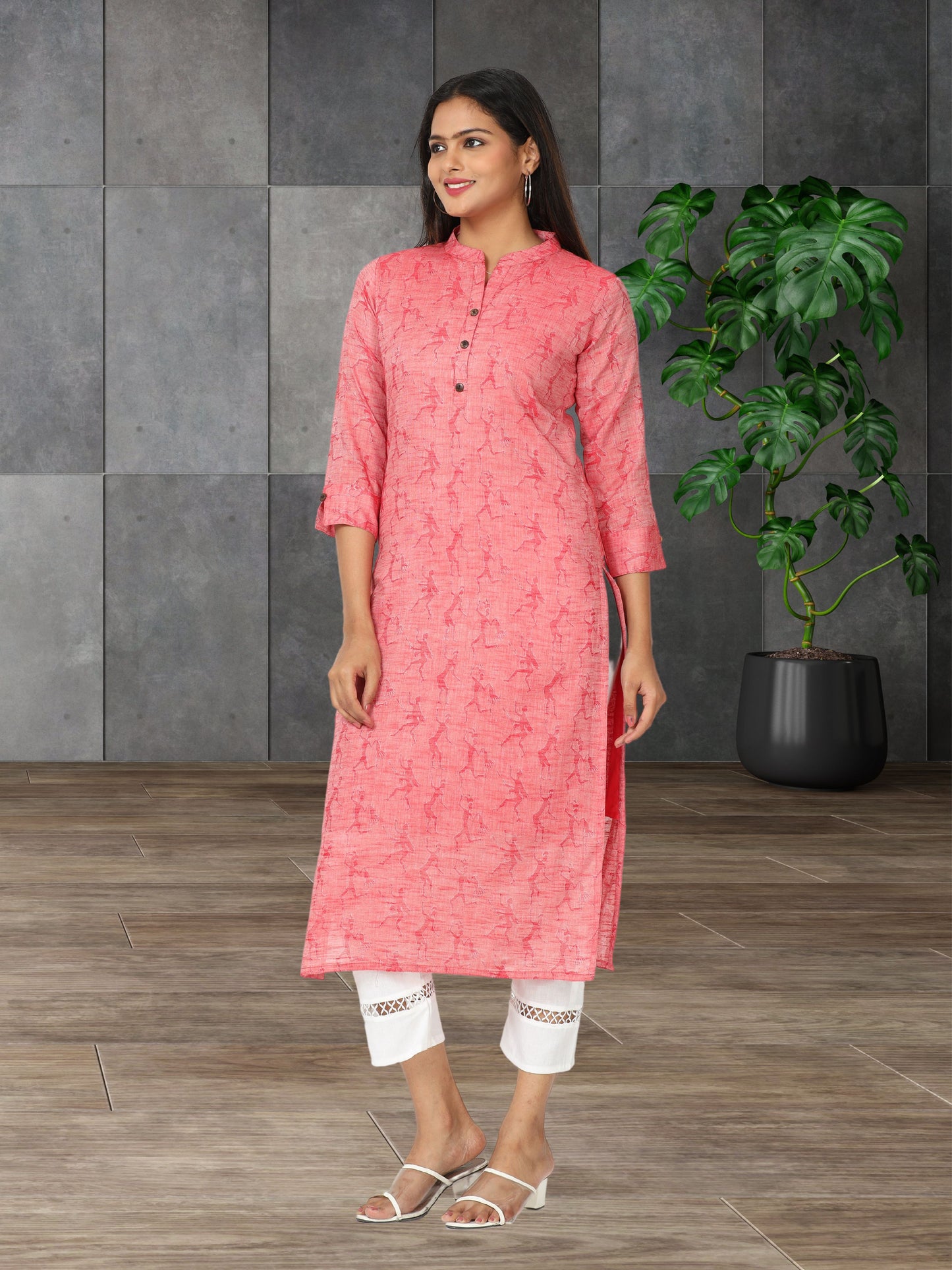 Cotton Jacquard Long kurta