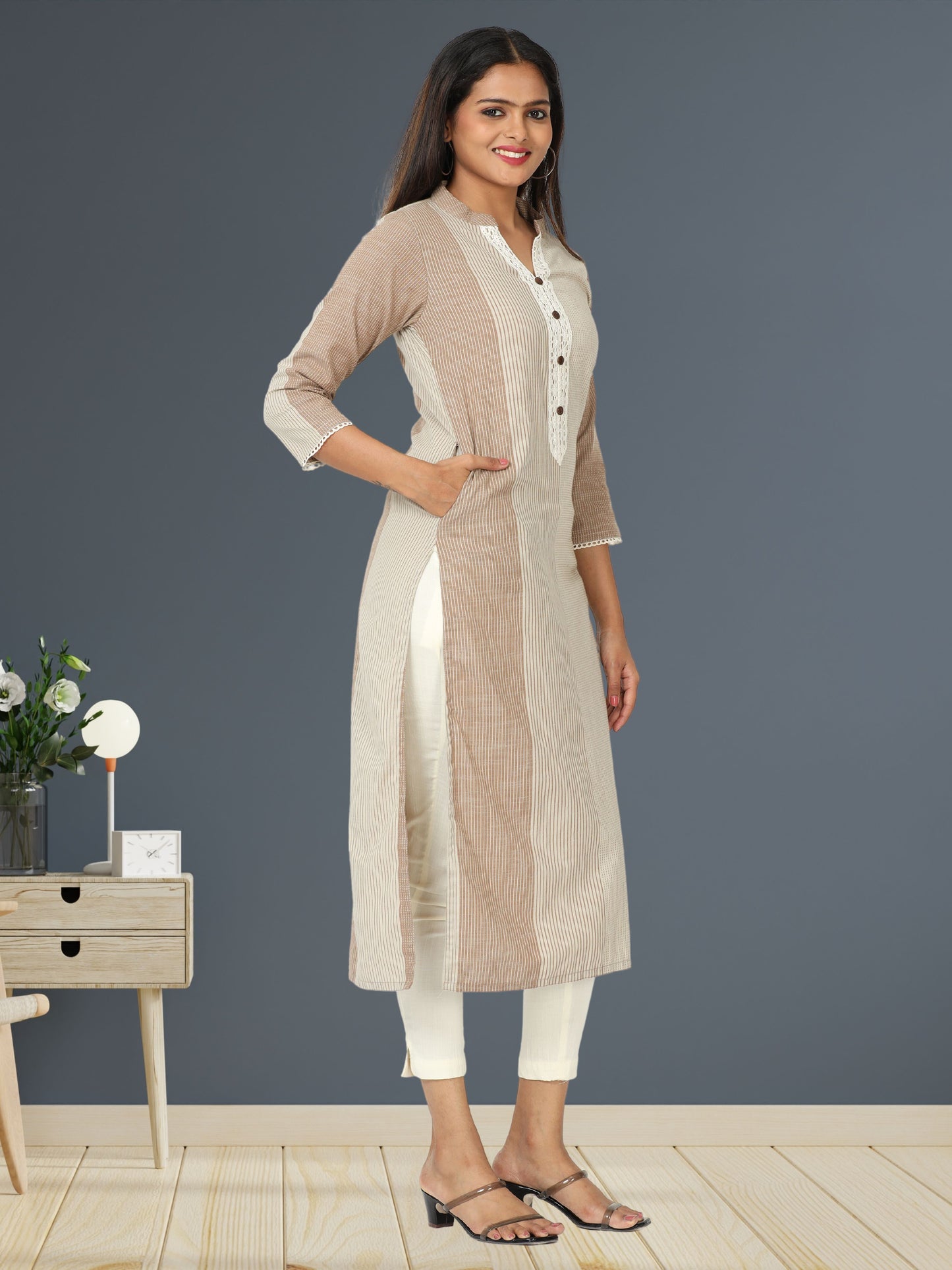 Cotton Woven Long Kurta