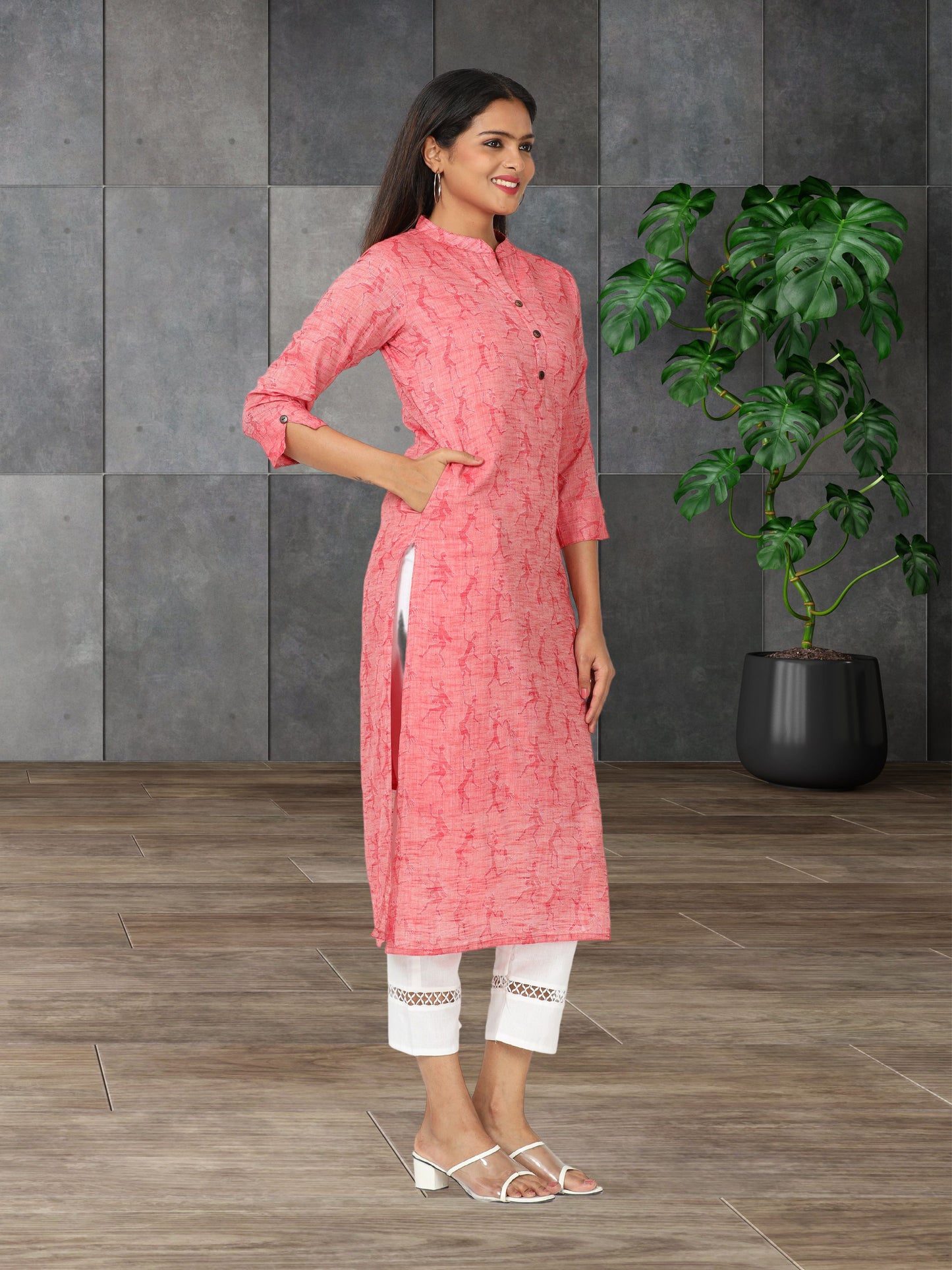 Cotton Jacquard Long kurta