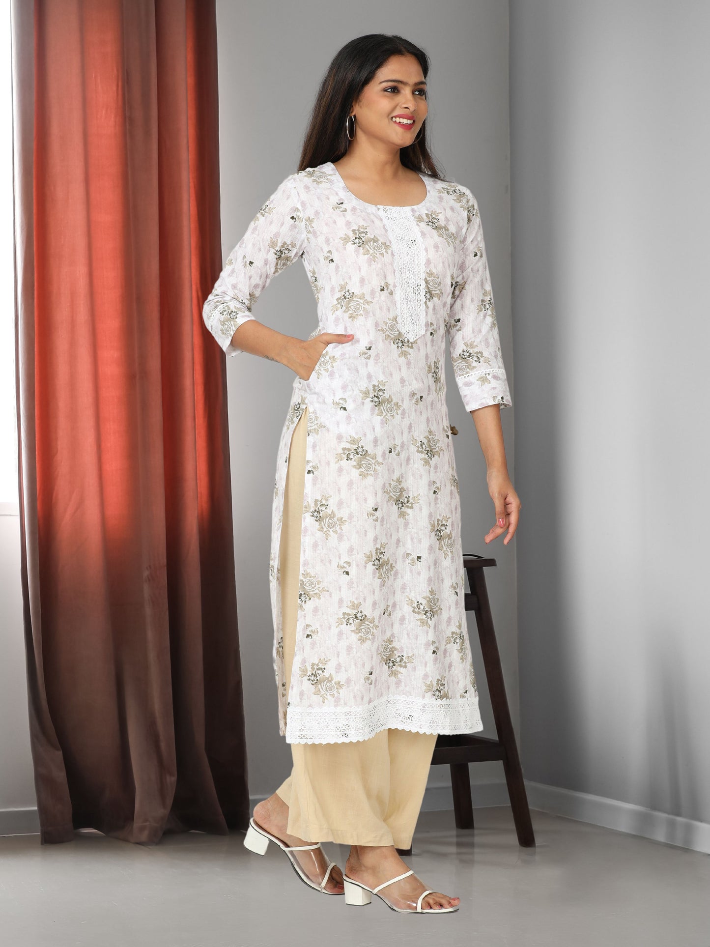 Cotton Printed Long Kurta