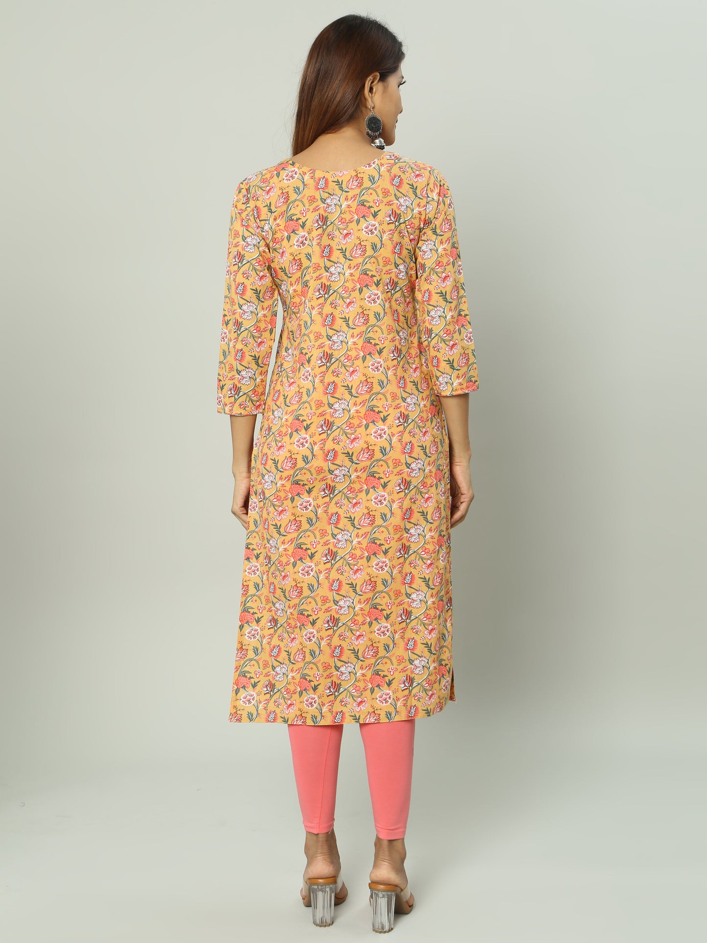 Cotton Block Printed Long Kurta