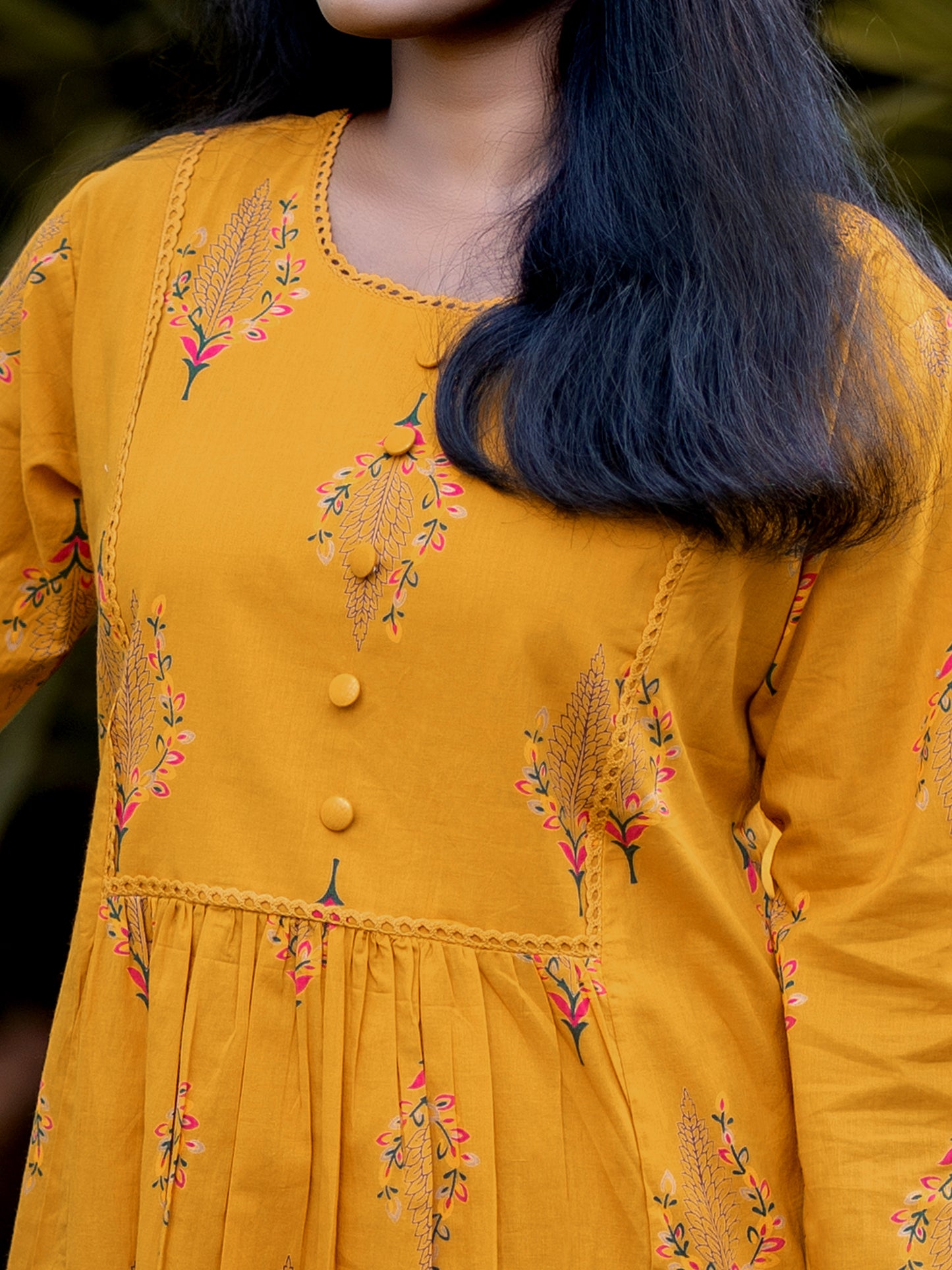 Cotton Block Printed Long Kurta