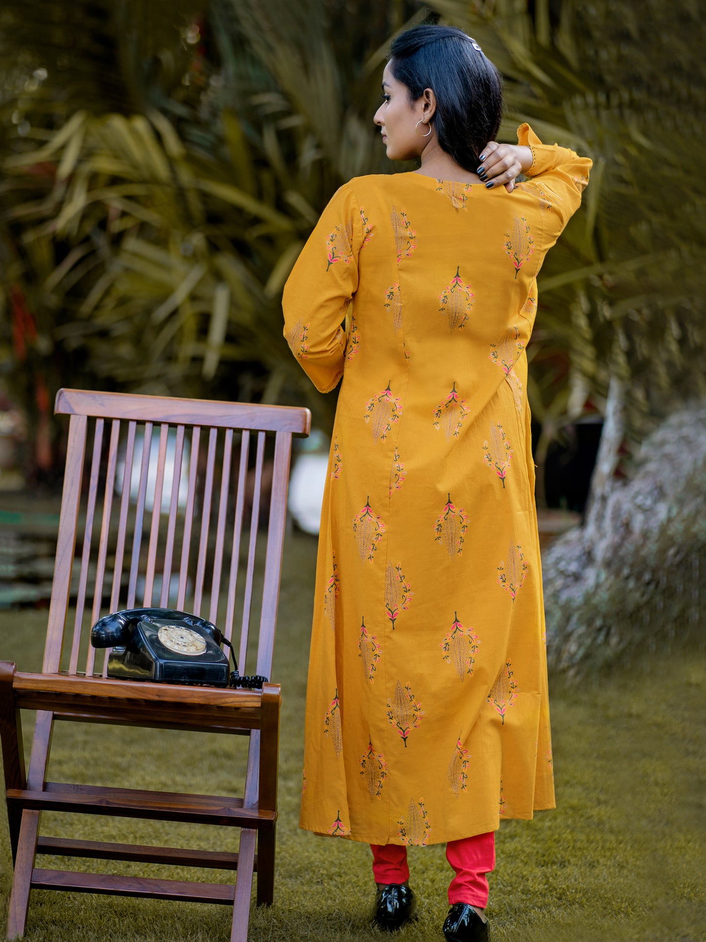 Cotton Block Printed Long Kurta