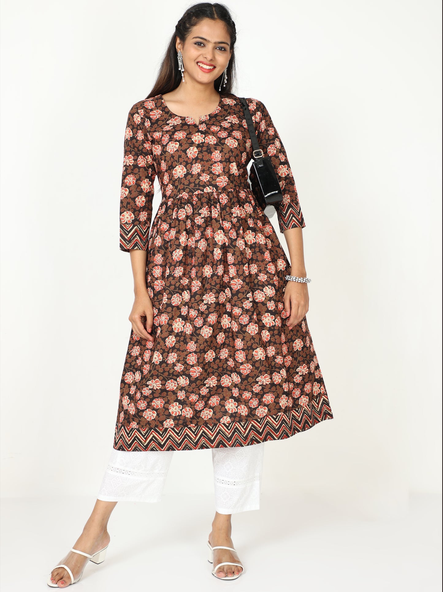 Cotton Block Printed Long Kurta