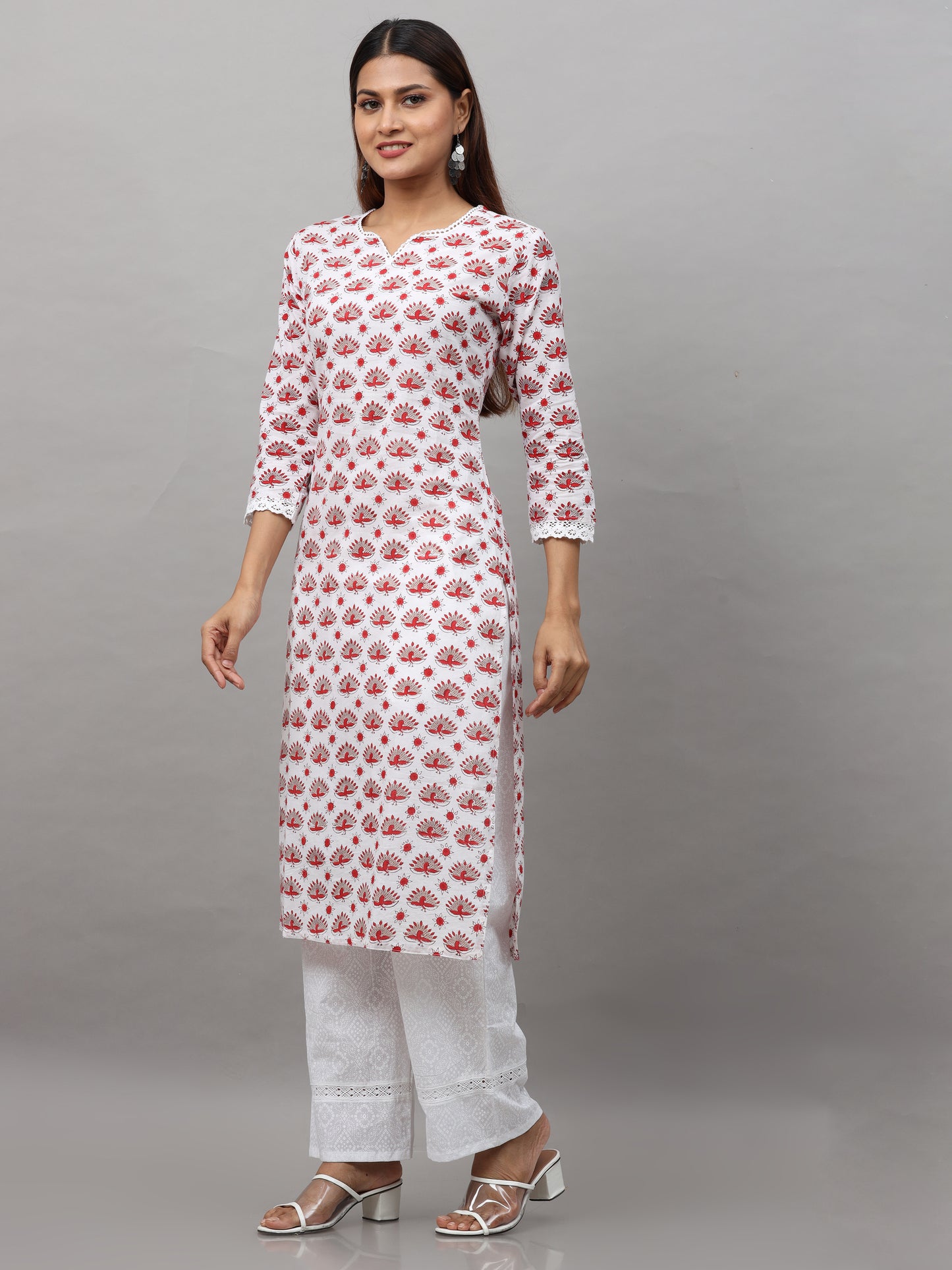 Cotton Block Printed Long Kurta