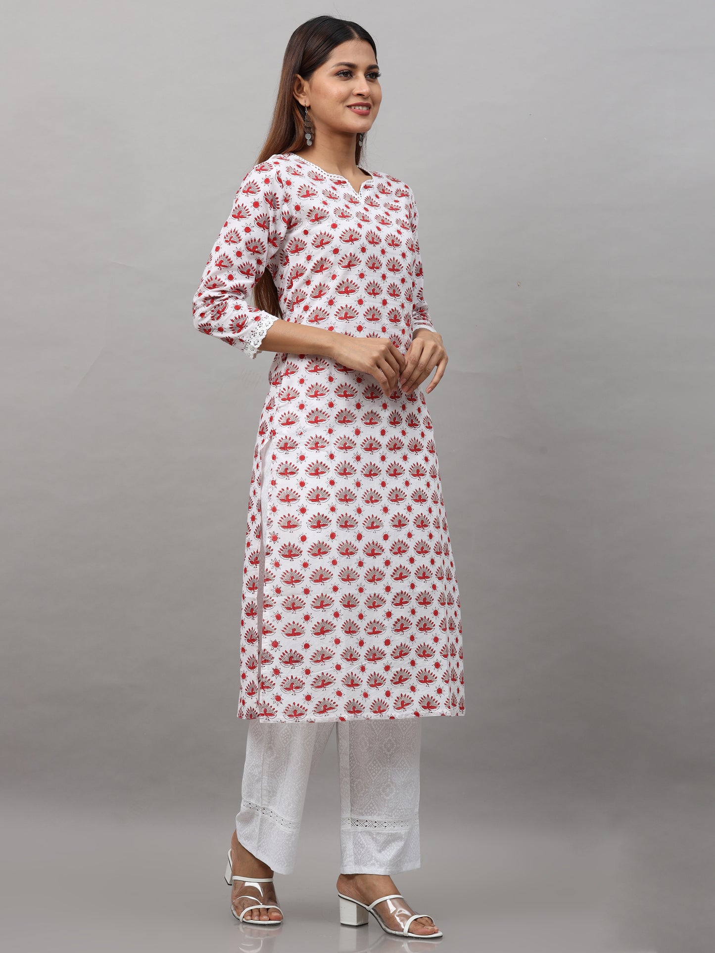 Cotton Block Printed Long Kurta