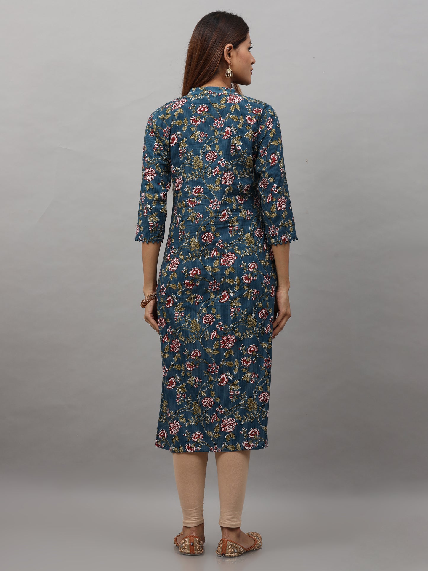 Cotton Block Printed Long Kurta