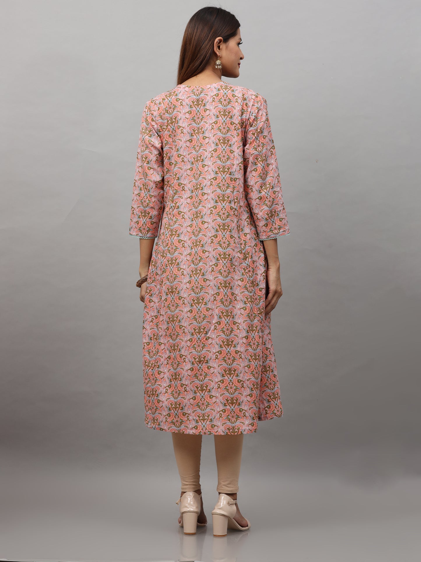 Cotton Block Printed Long Kurta