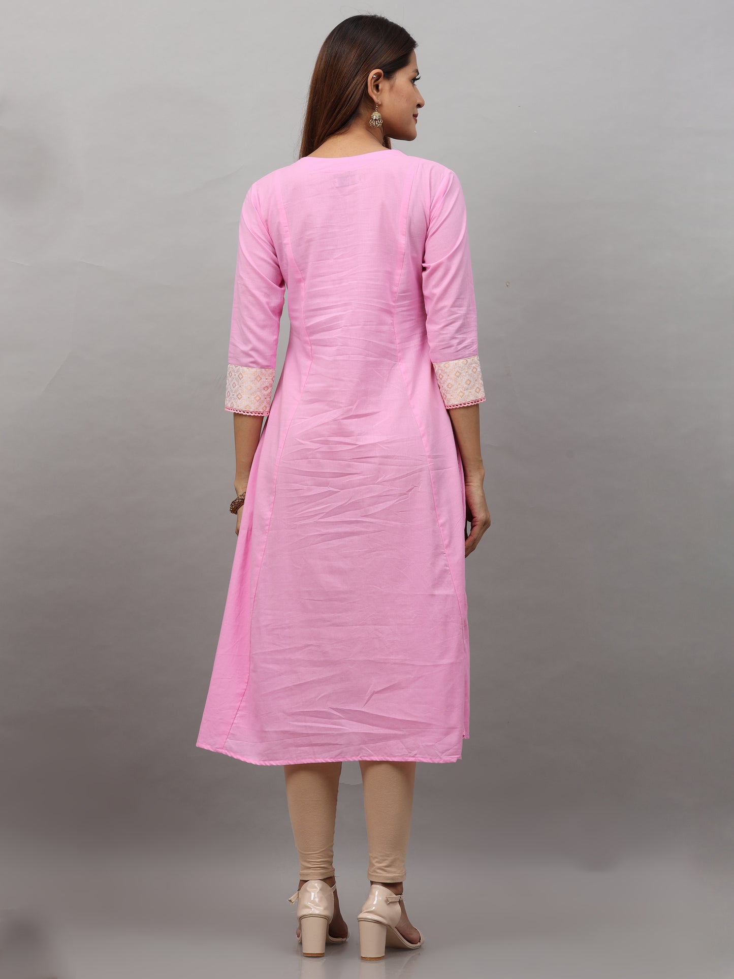 Cotton Jacquard Designed Long kurta