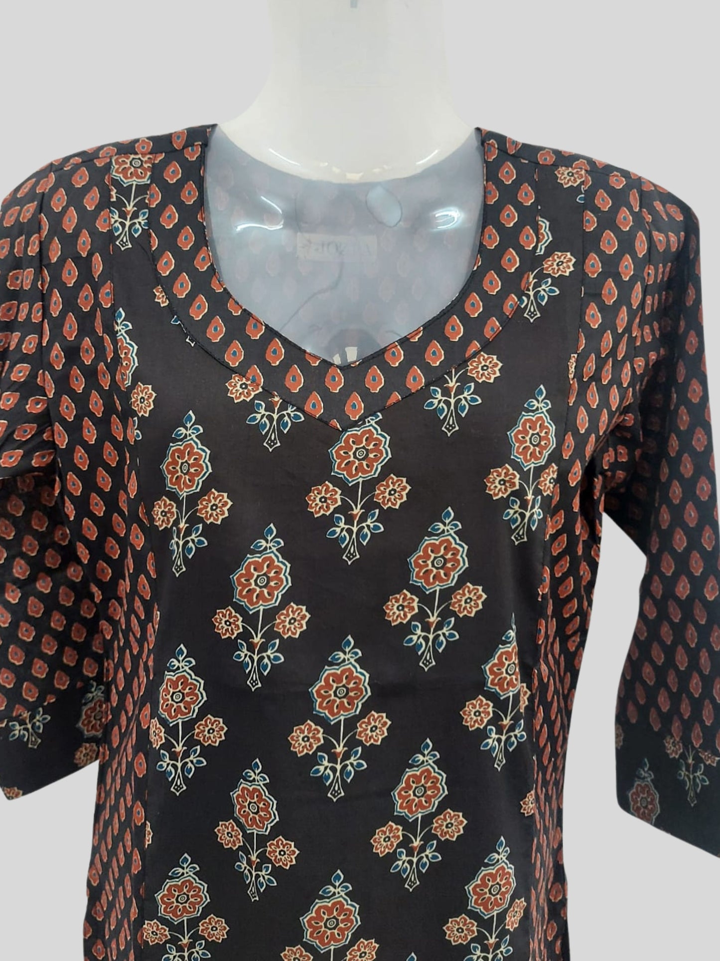Cotton Block Printed Long Kurta