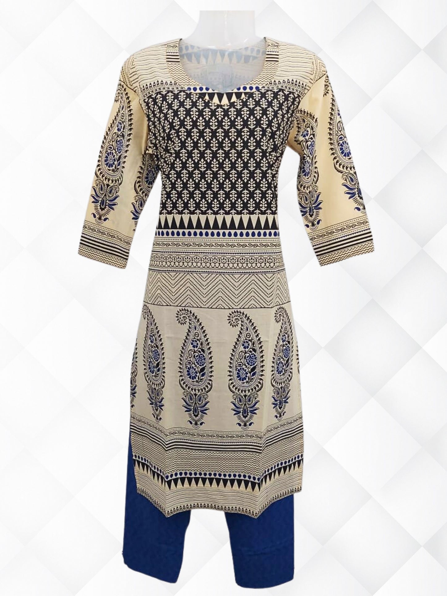 Cotton Block Printed Suit Set