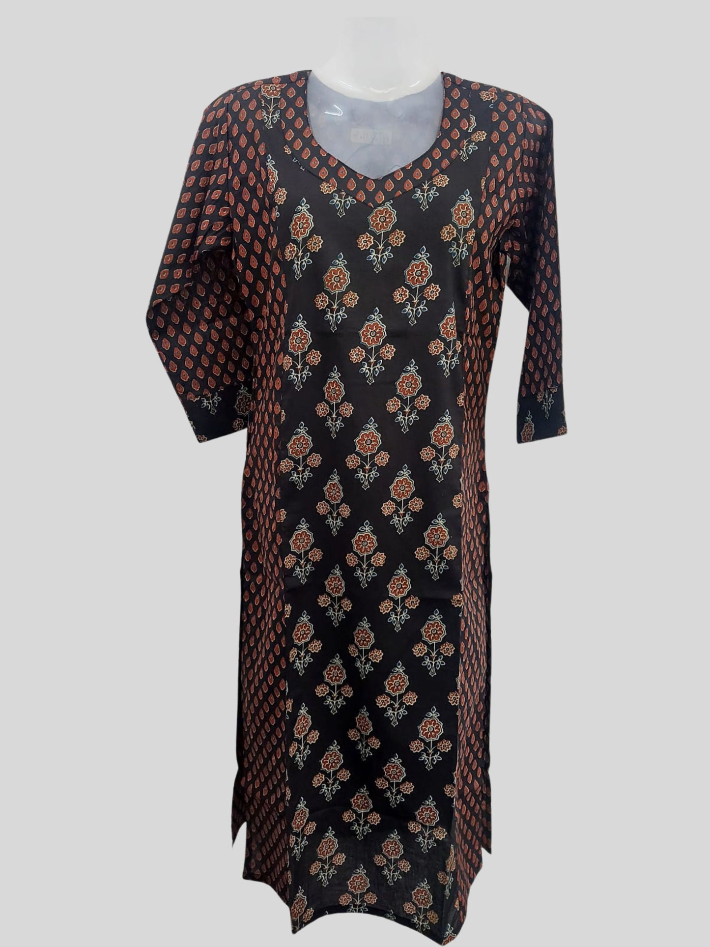 Cotton Block Printed Long Kurta