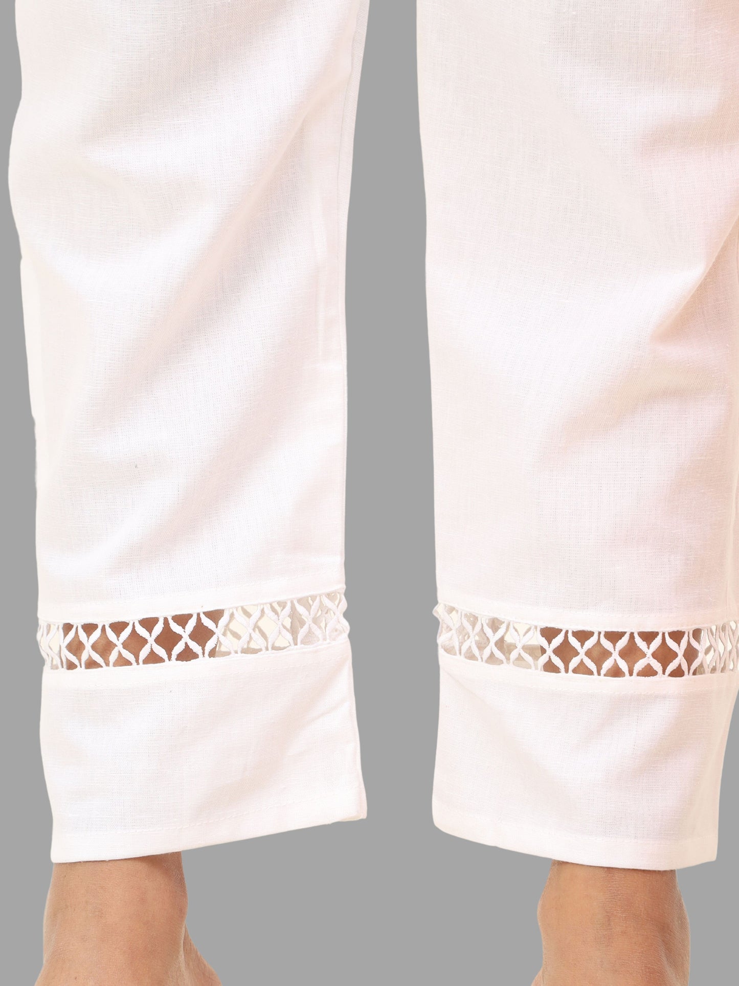 Cotton Plain Straight Pant