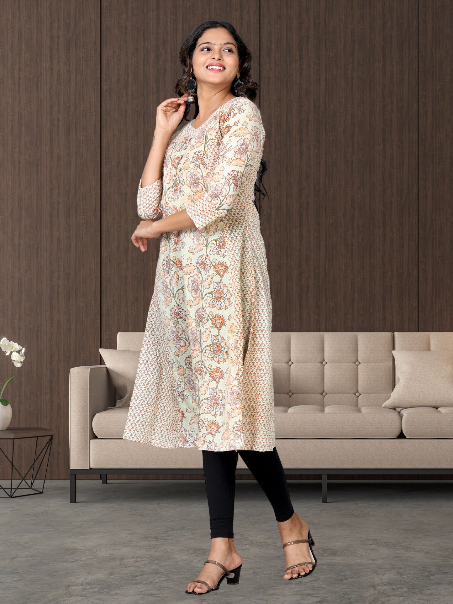 Cotton Block Printed Long kurta