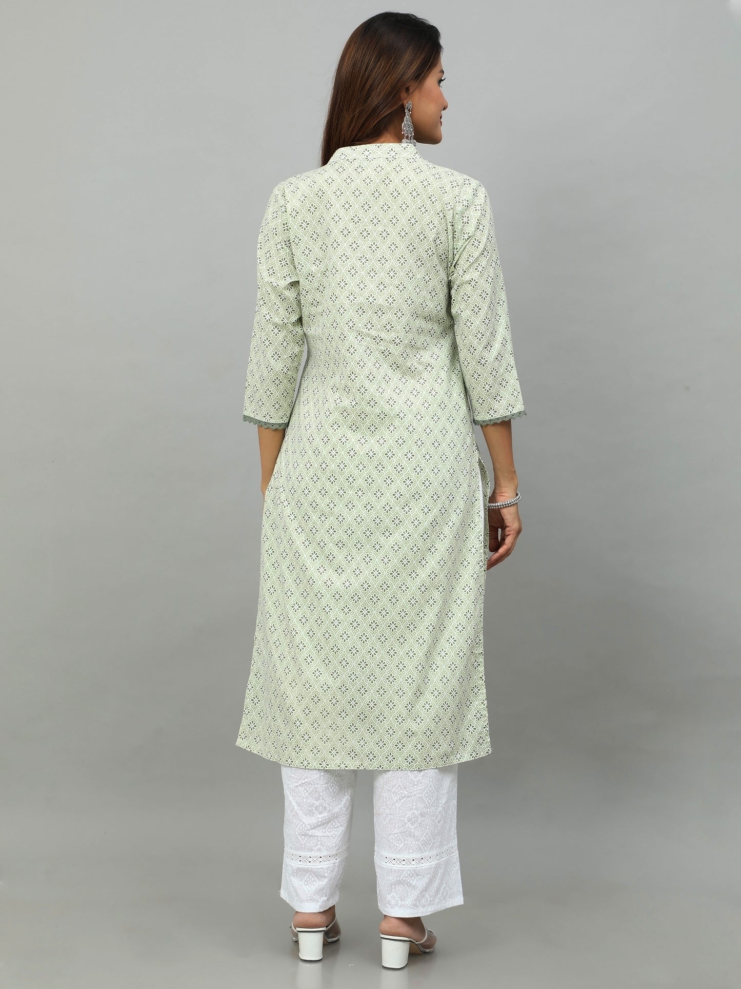 Cotton Block Printed Long Kurta