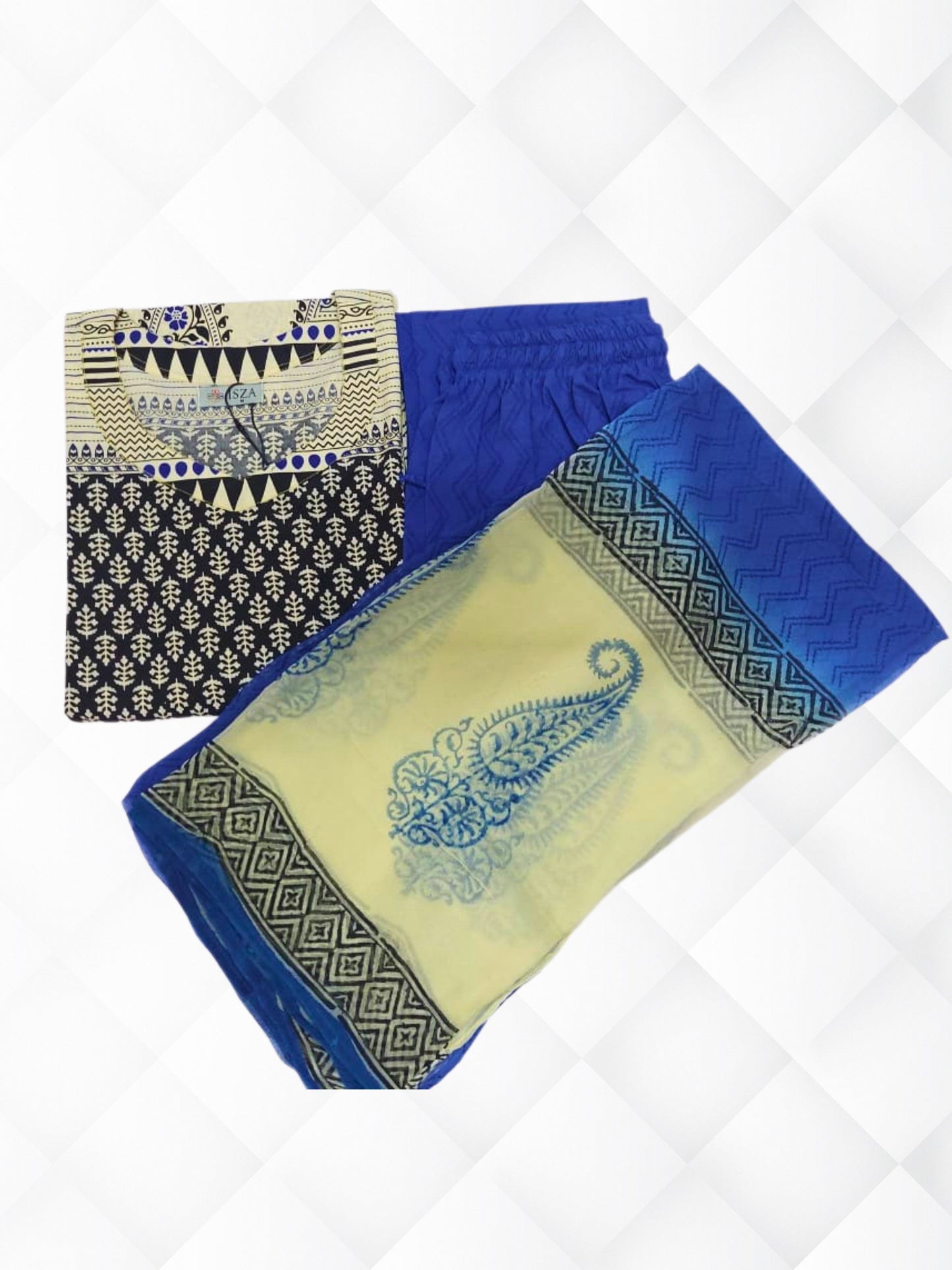 Cotton Block Printed Suit Set