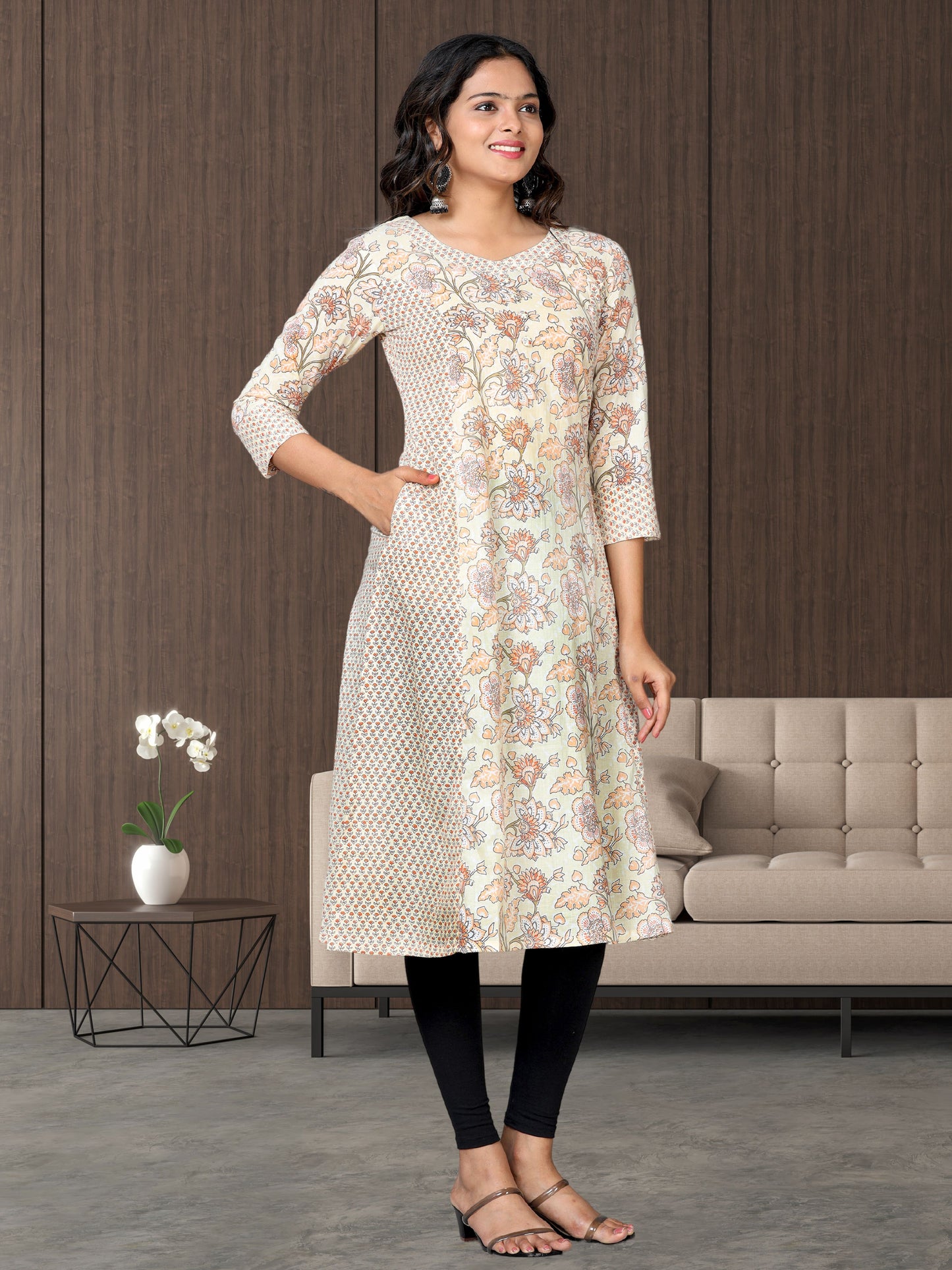 Cotton Block Printed Long kurta
