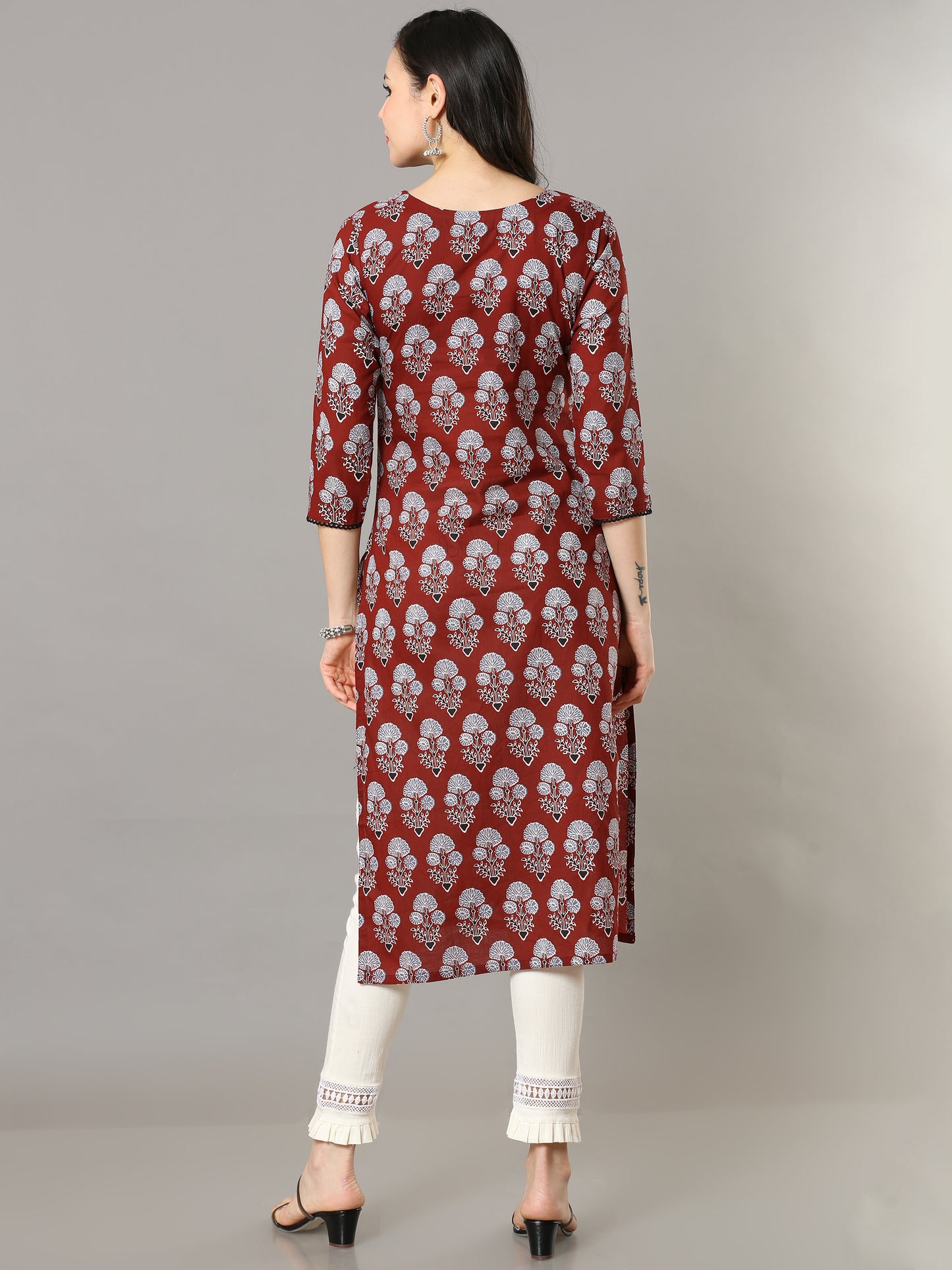 Cotton Block Printed Long Kurta