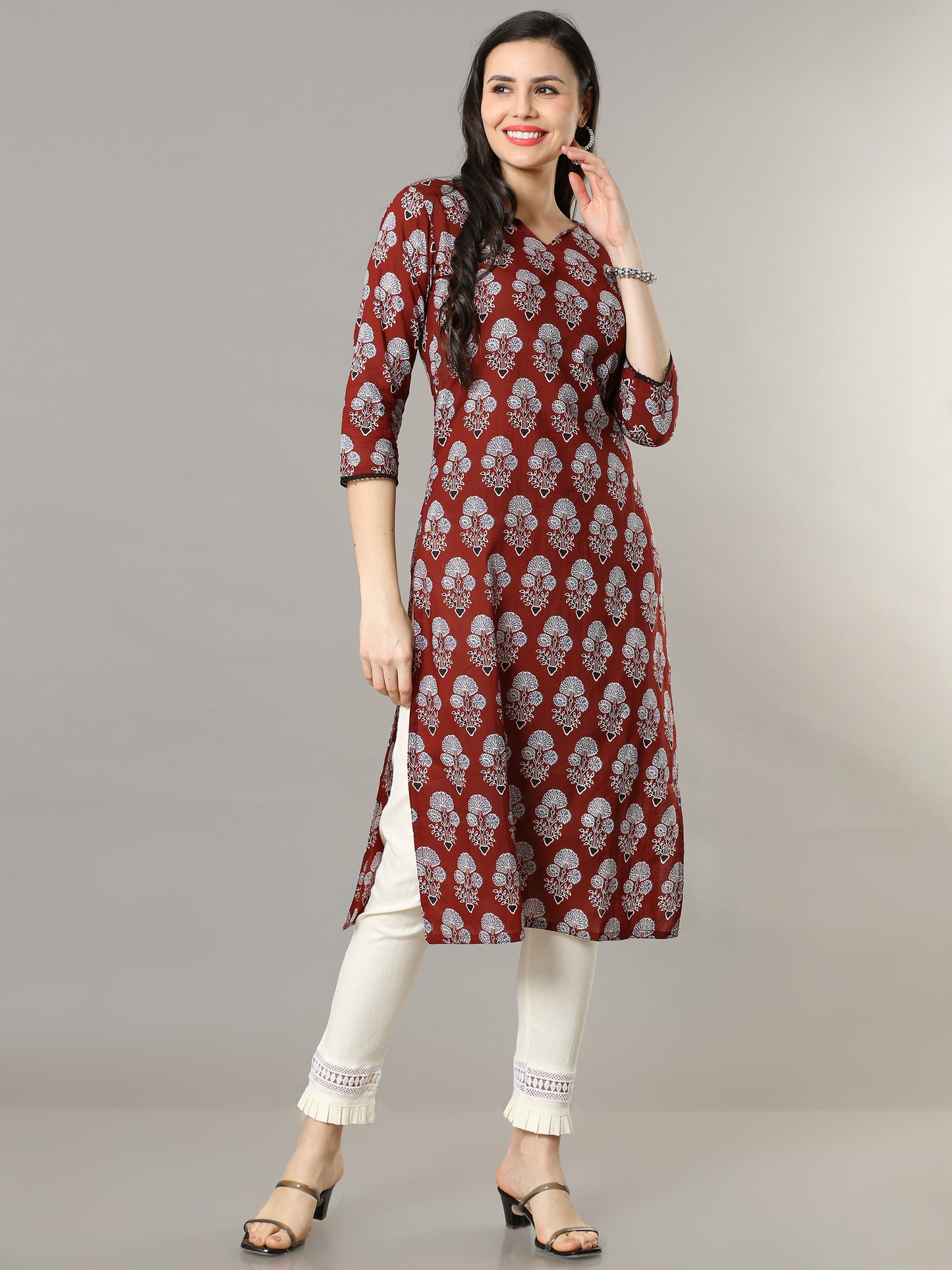 Cotton Block Printed Long Kurta