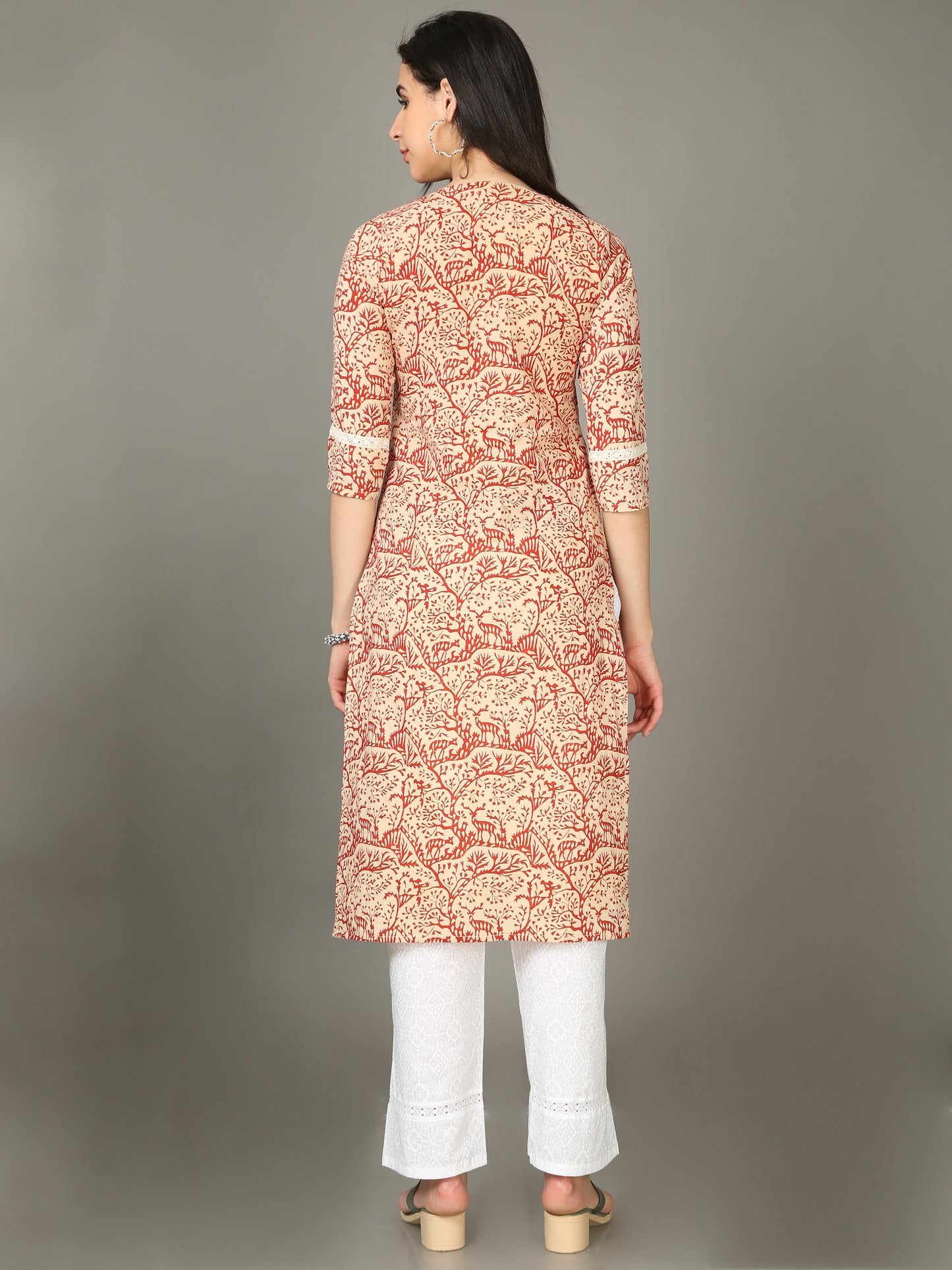 Cotton Block Printed Long Kurta