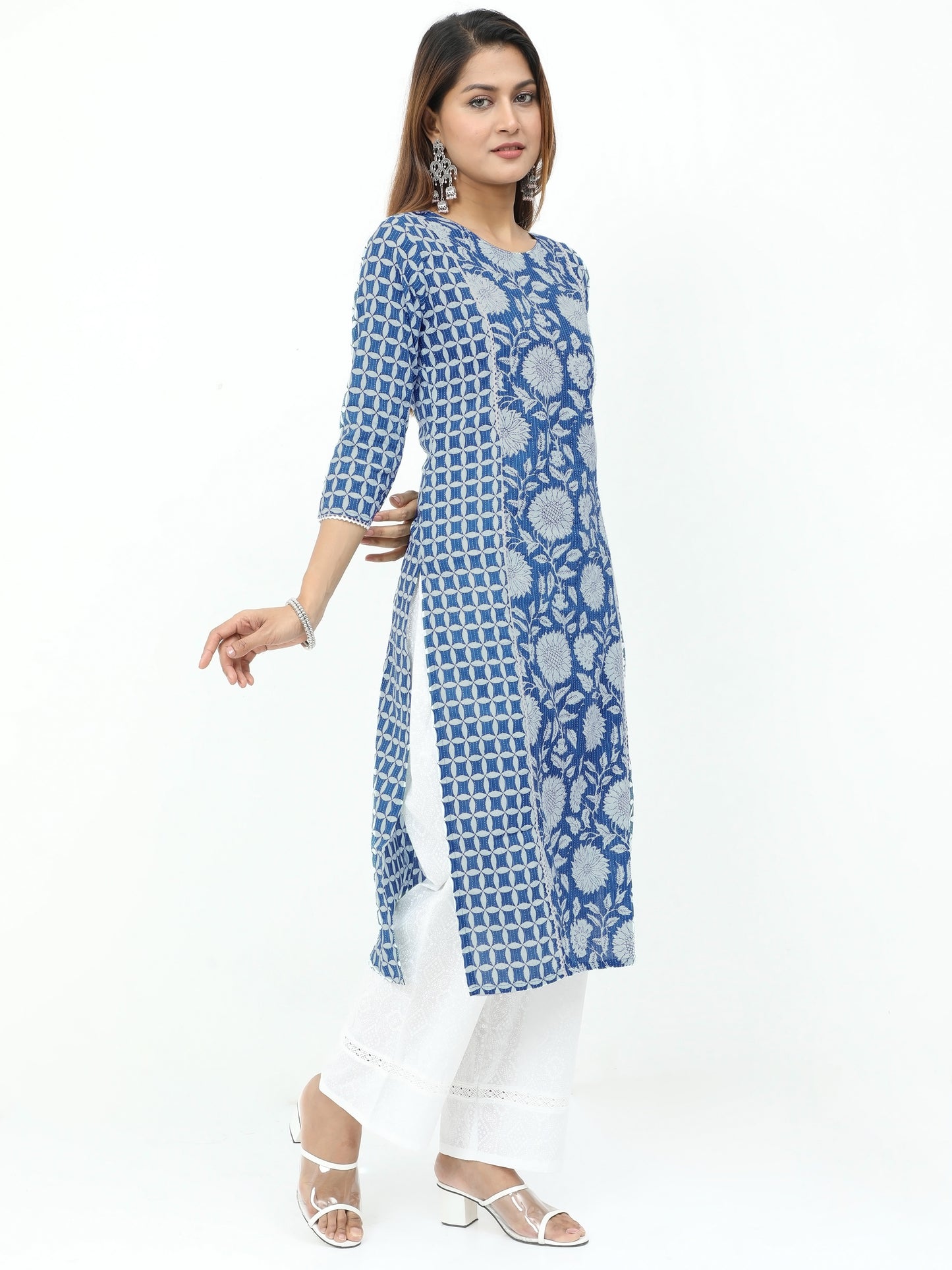Cotton Block Printed Long Kurta