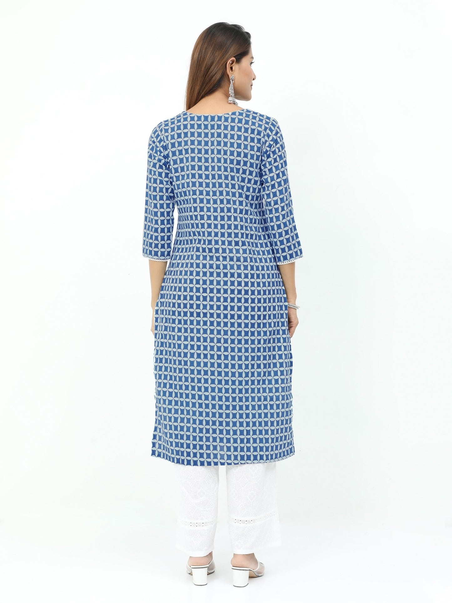Cotton Block Printed Long Kurta