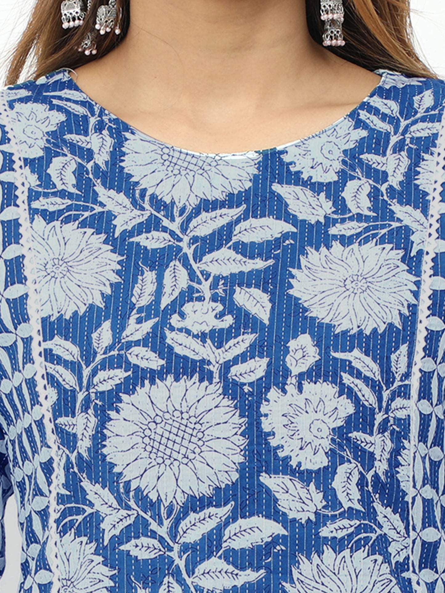 Cotton Block Printed Long Kurta