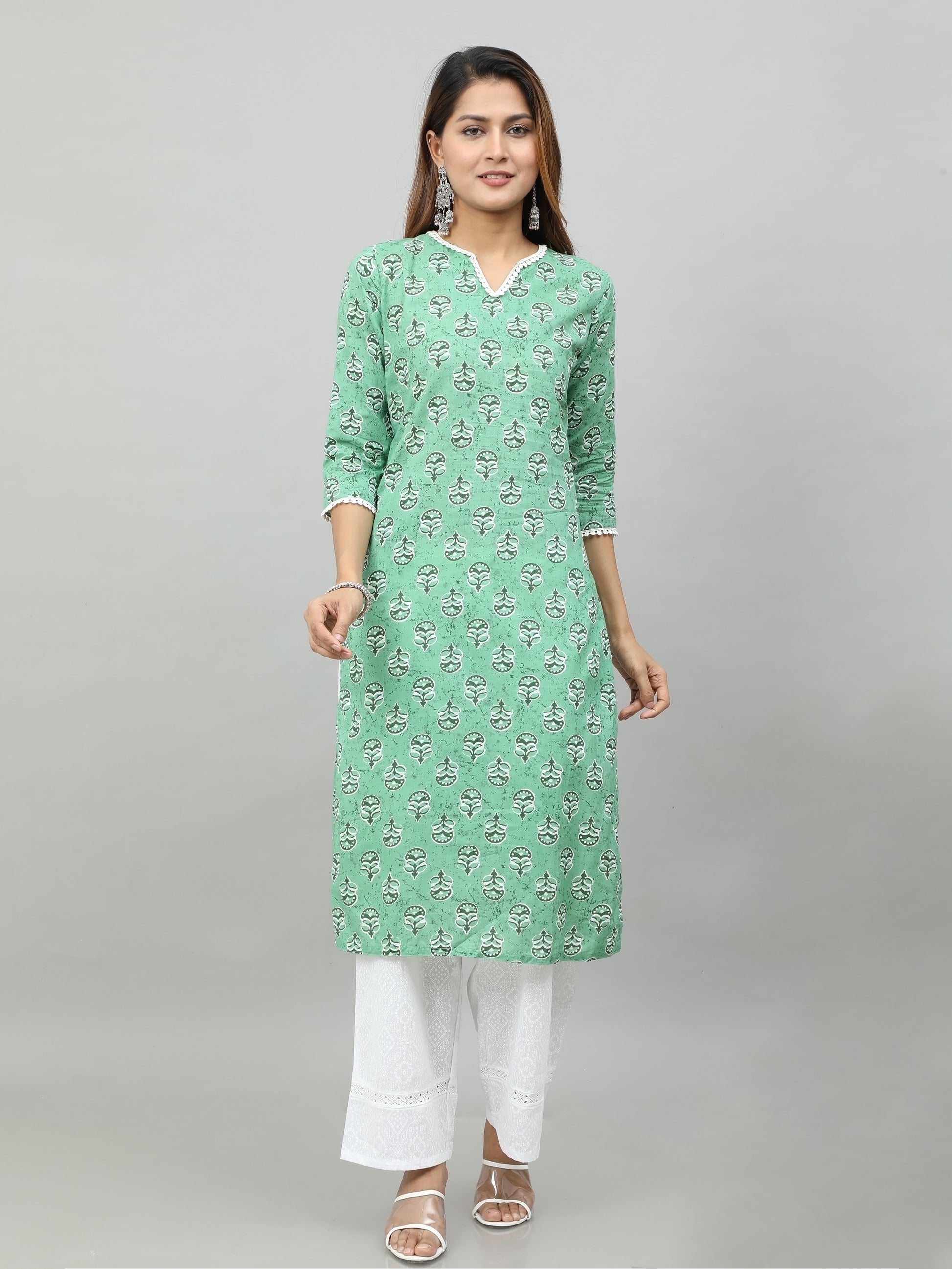 Cotton Block printed Long Kurta