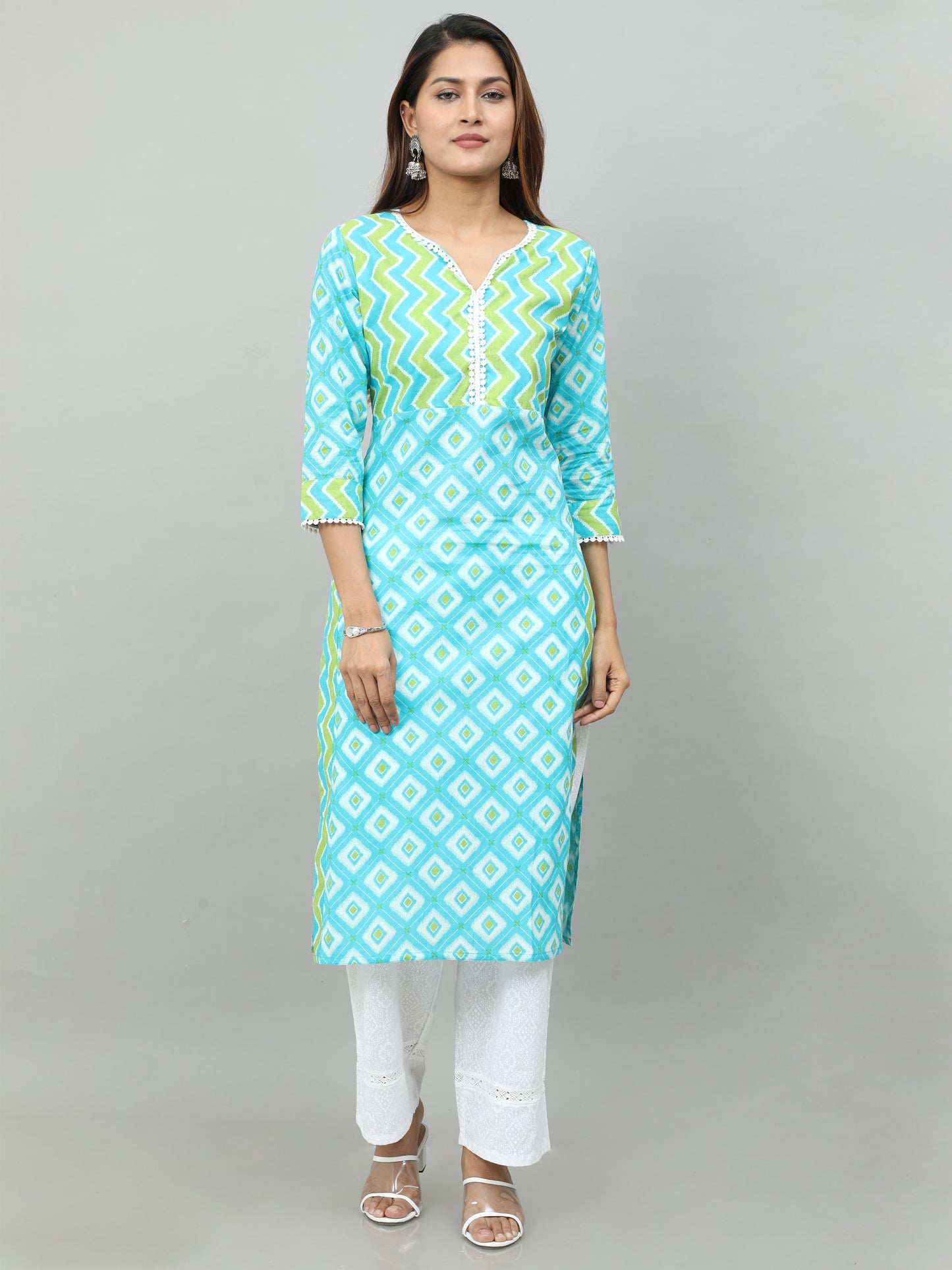 Cotton Block Printed Long Kurti