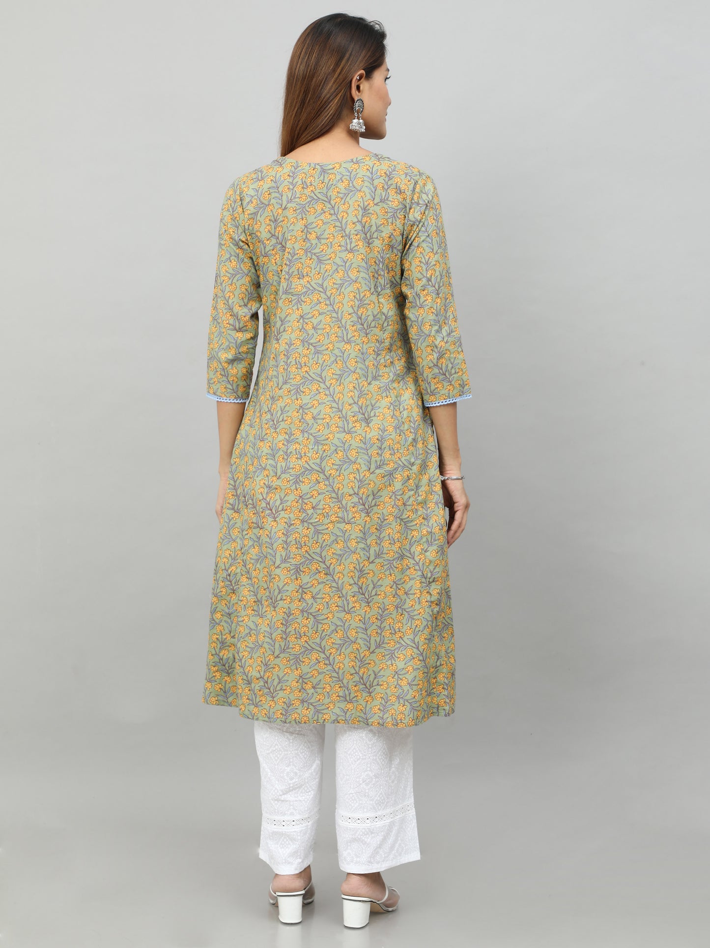Cotton Block Printed Long Kurta