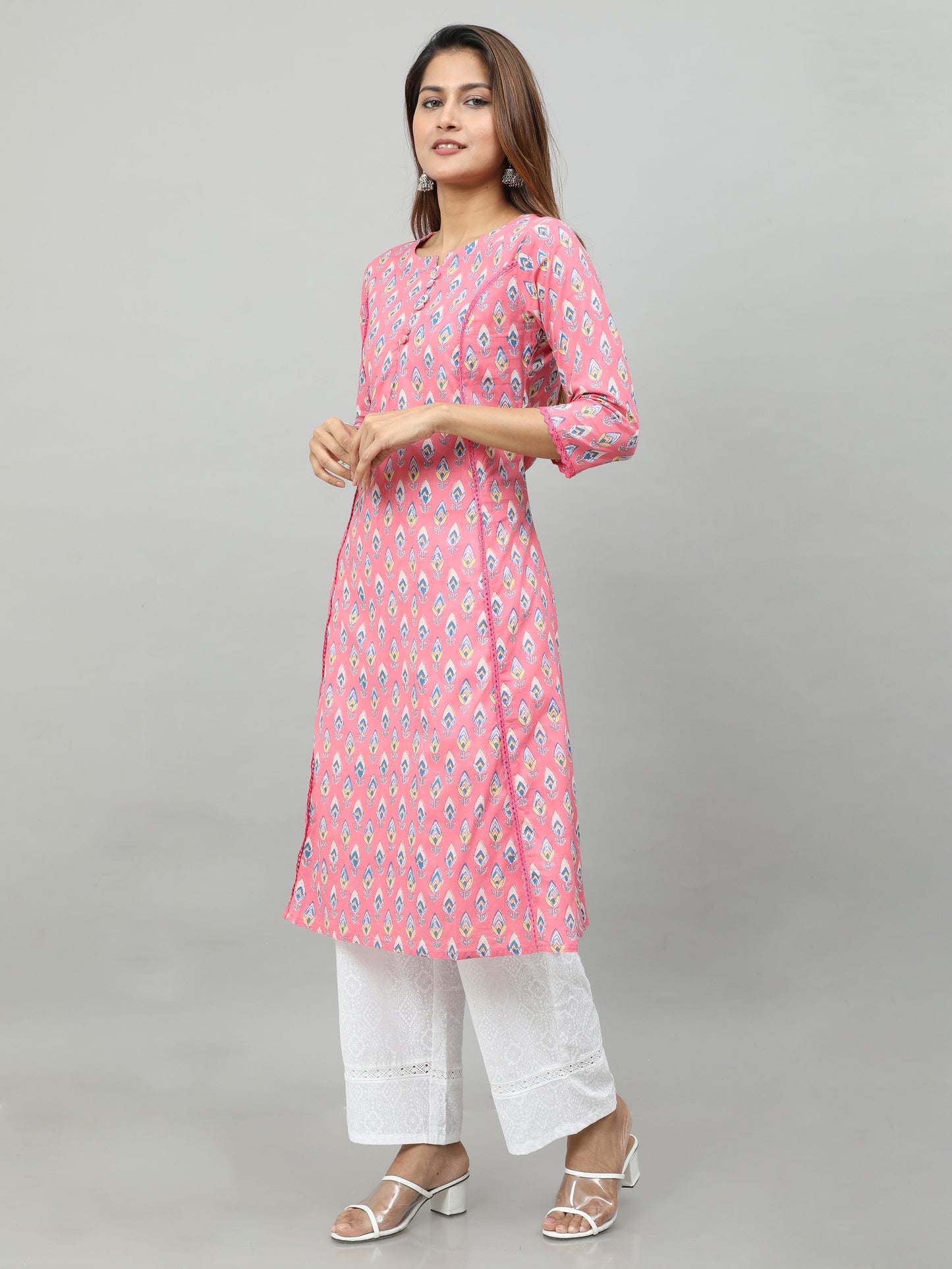 Cotton Block Printed Long Kurta
