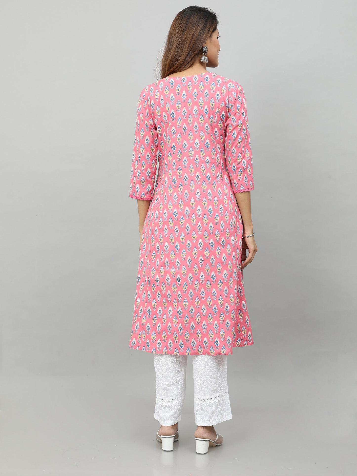 Cotton Block Printed Long Kurta