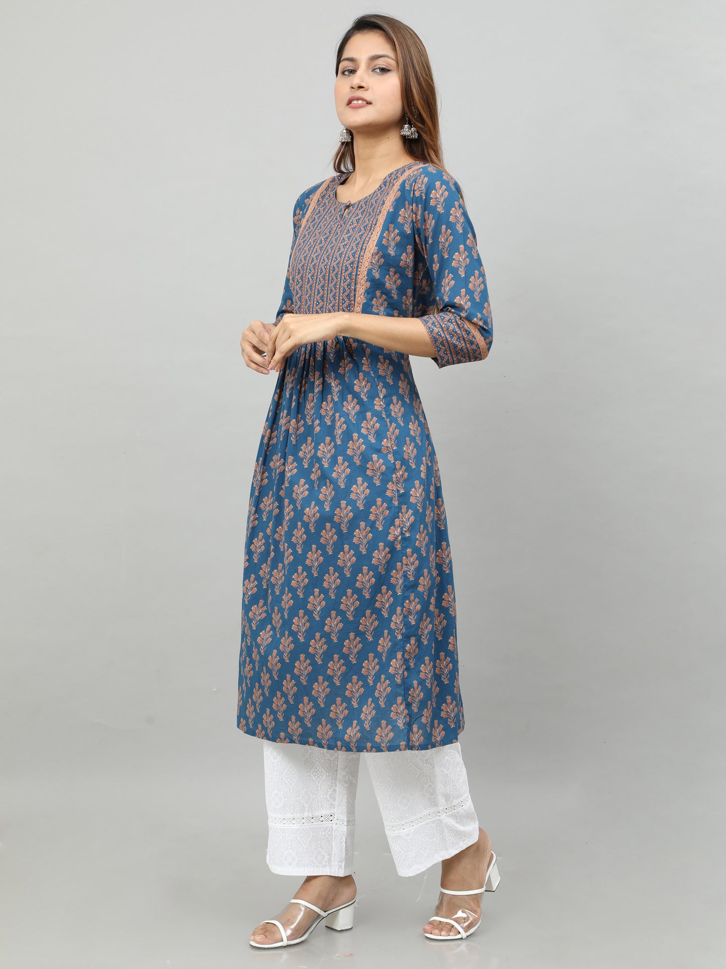 Cotton Block Printed Long Kurti