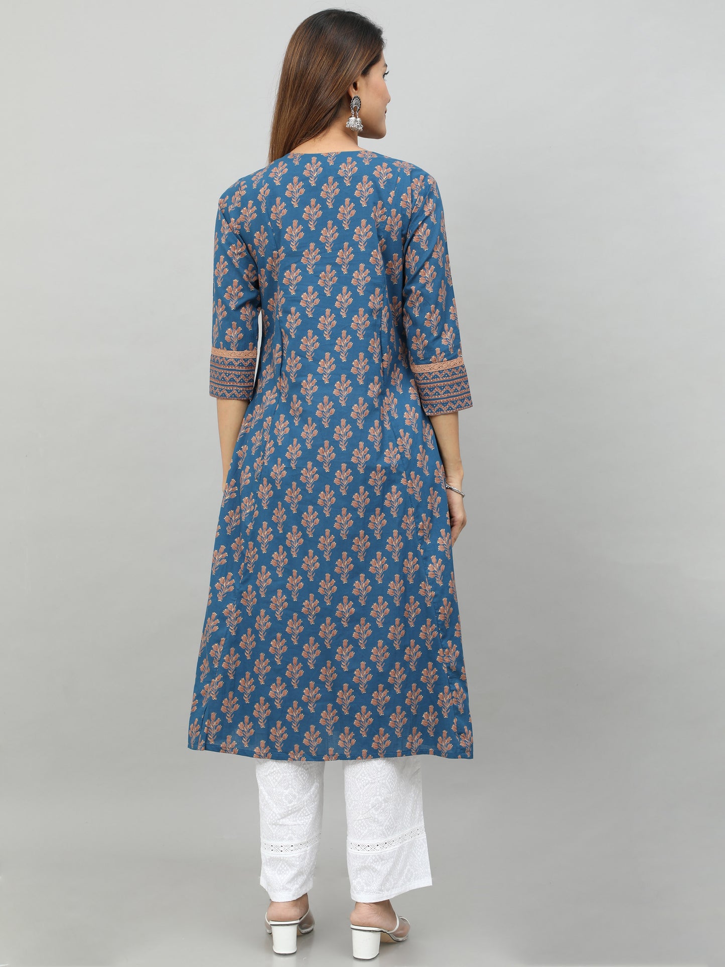 Cotton Block Printed Long Kurta