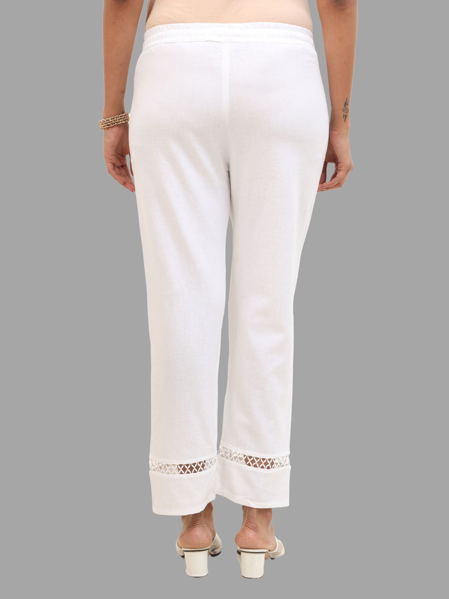 Cotton Plain Straight Pant