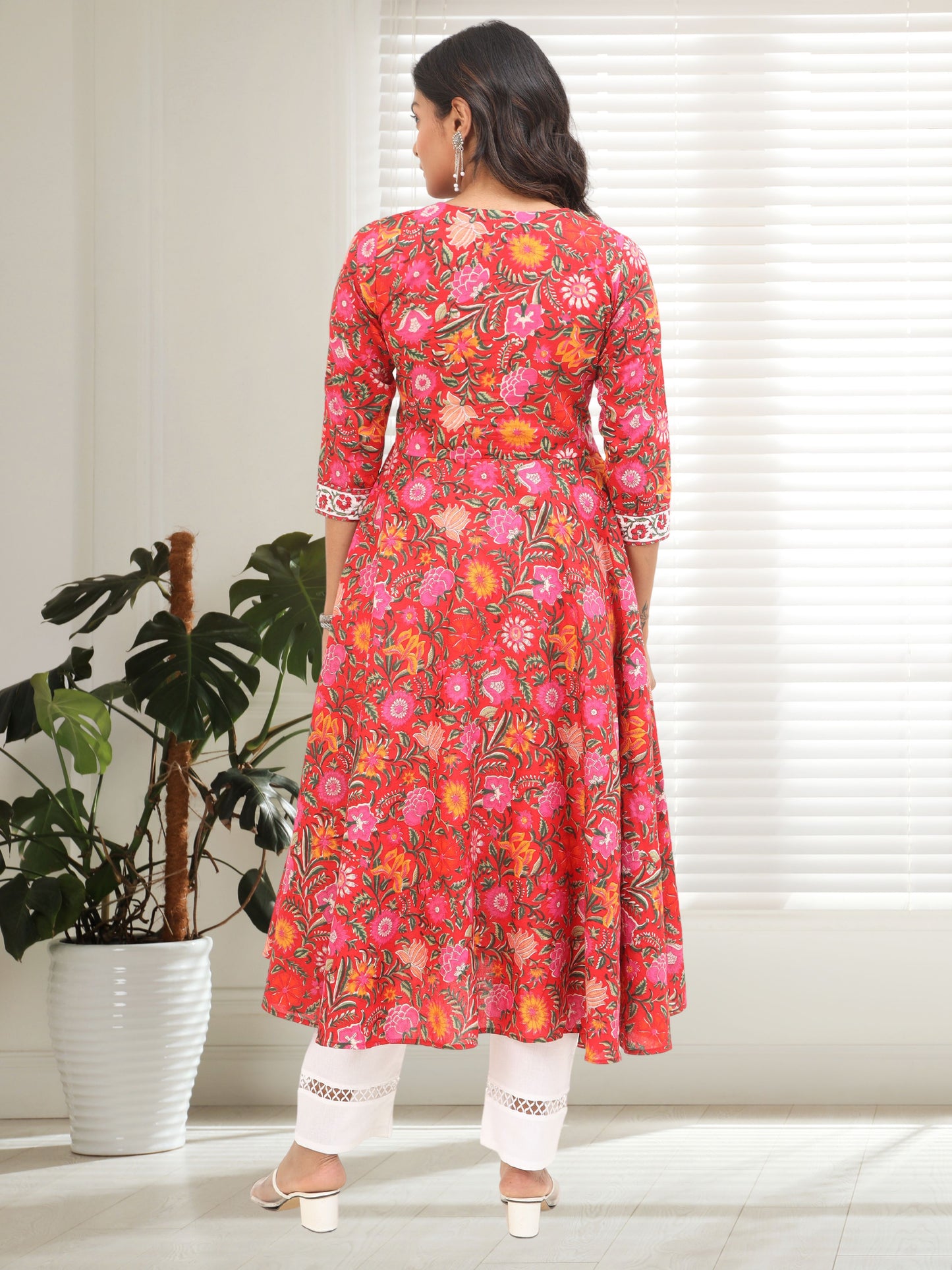 Cotton Round Flared Long Kurta