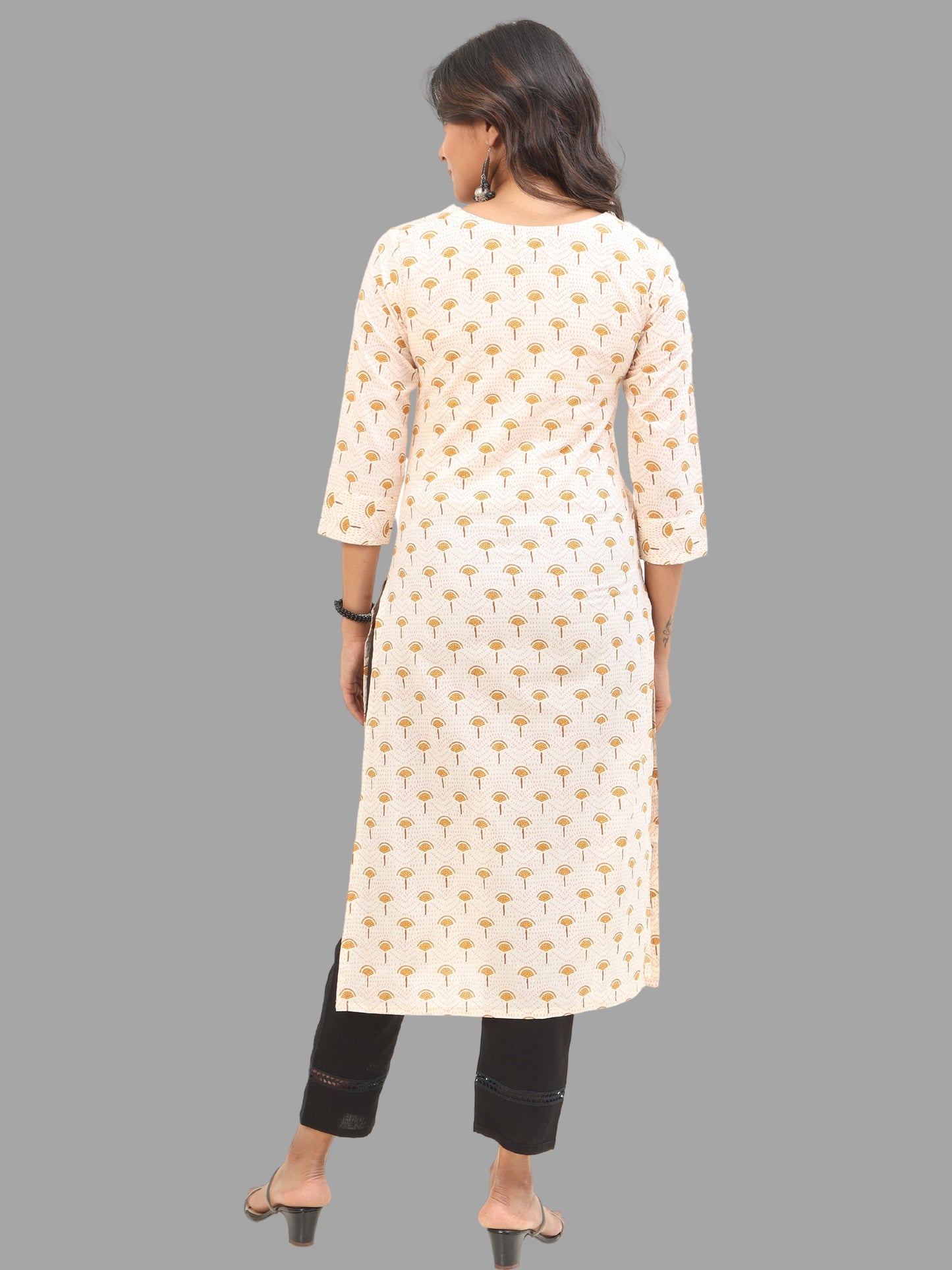 Cotton Block Printed Long Kurta