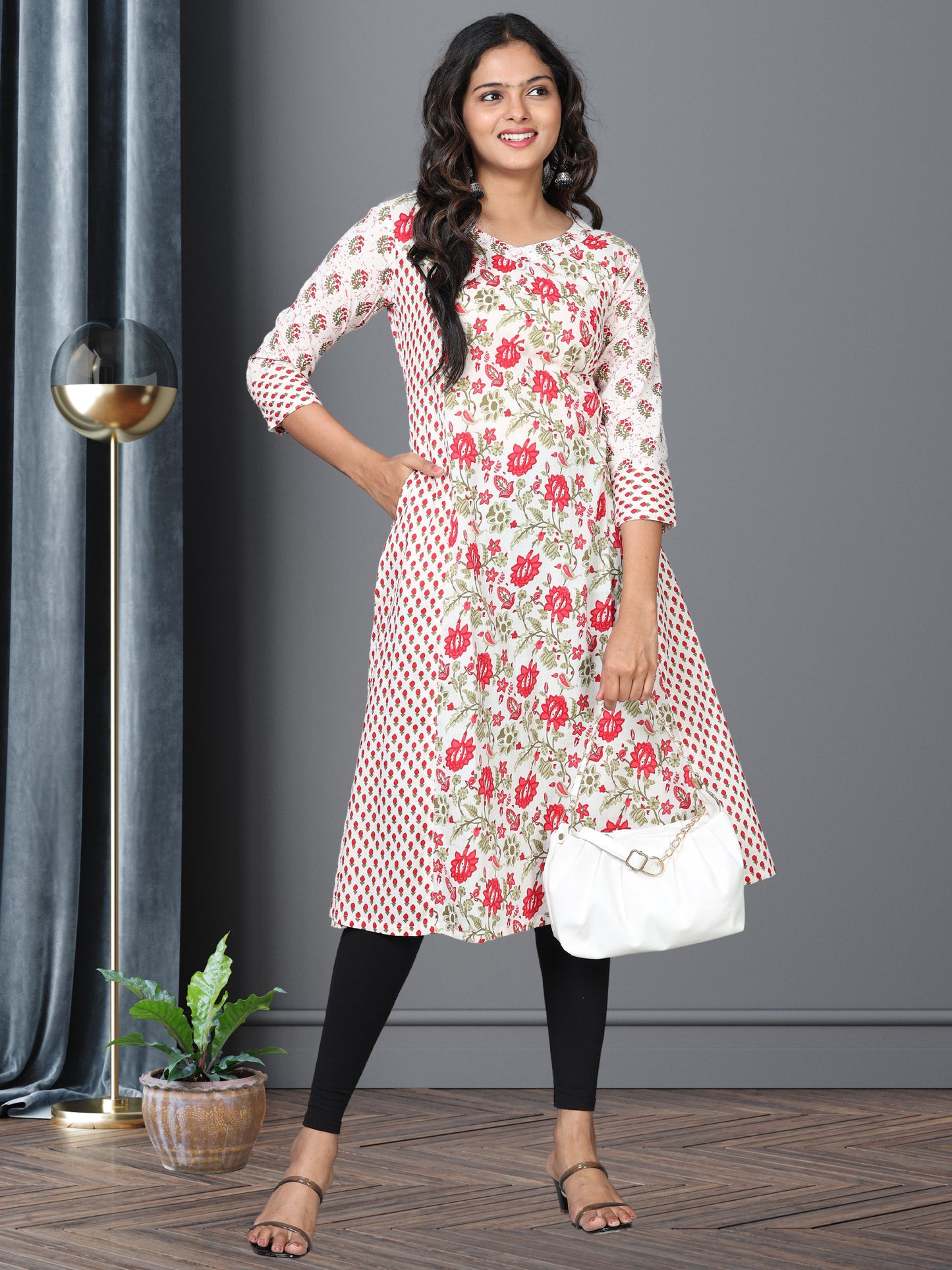 Cotton Block Printed Long Kurta