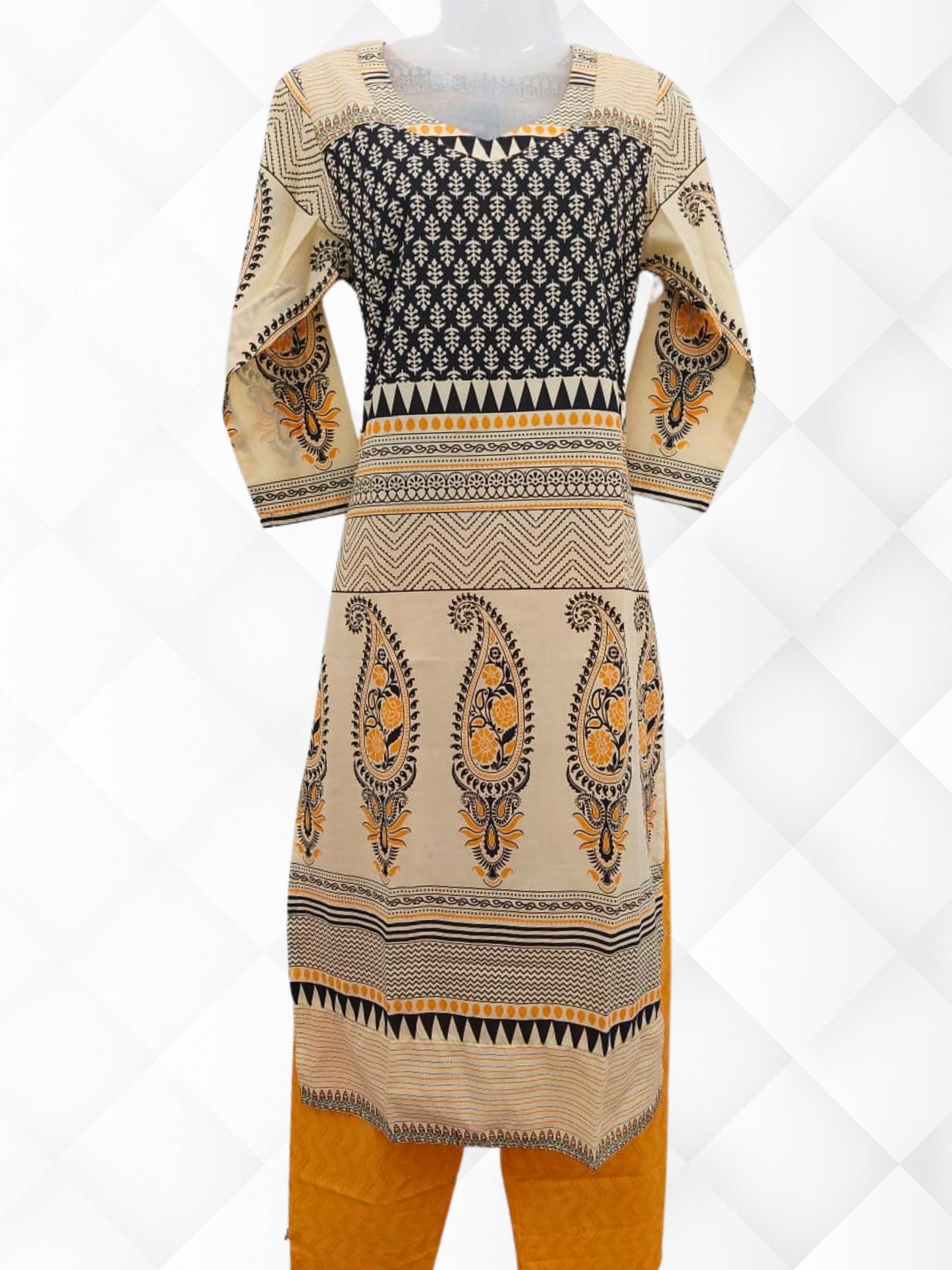 Cotton Block Printed Suit Set