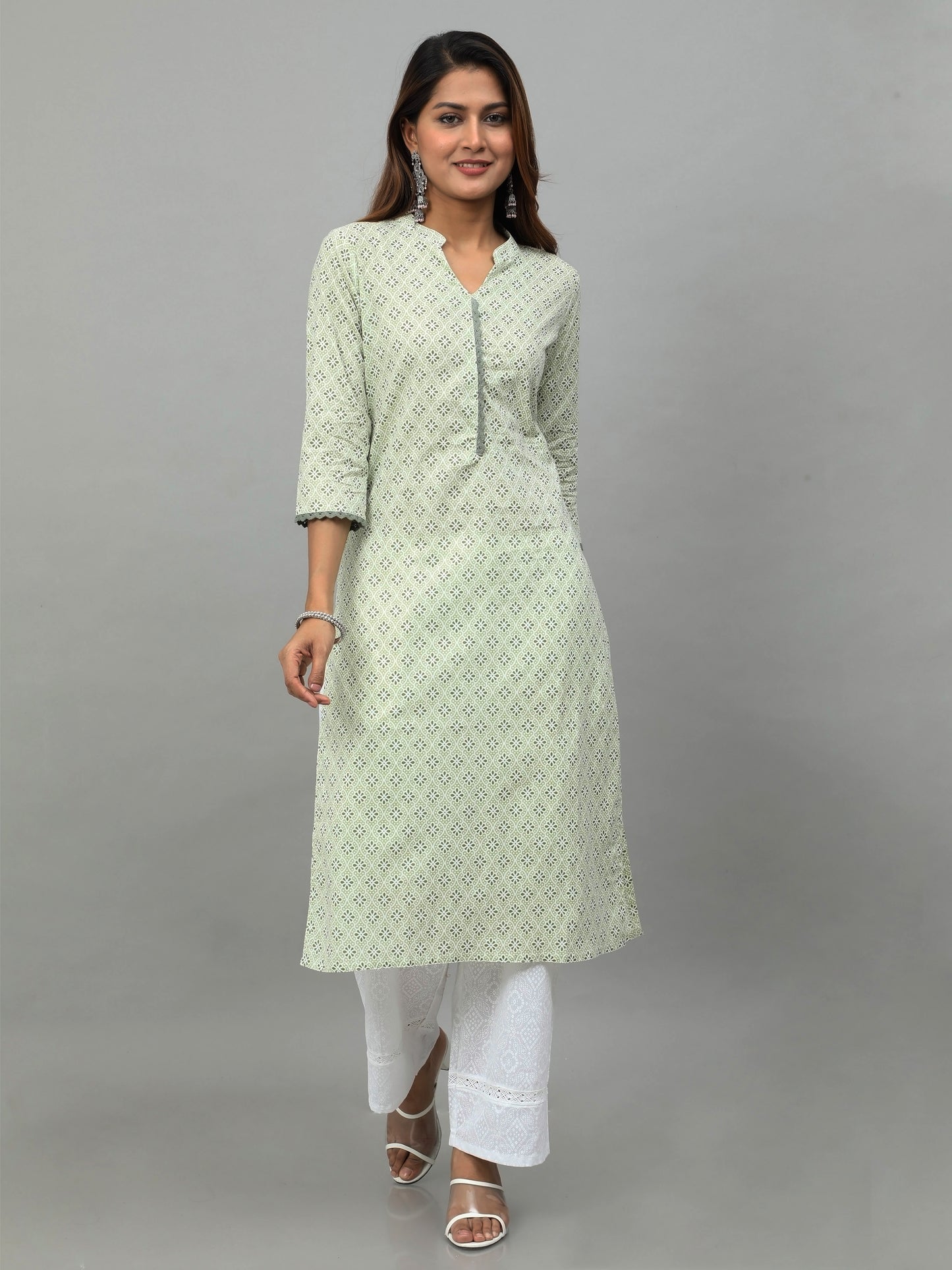 Cotton Block Printed Long Kurta