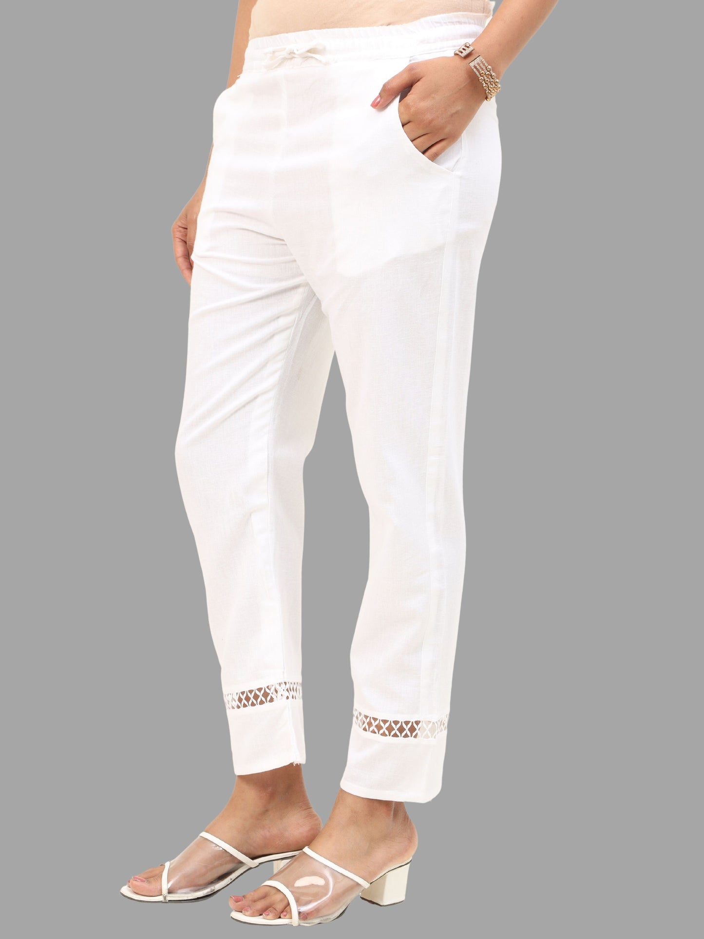 Cotton Plain Straight Pant