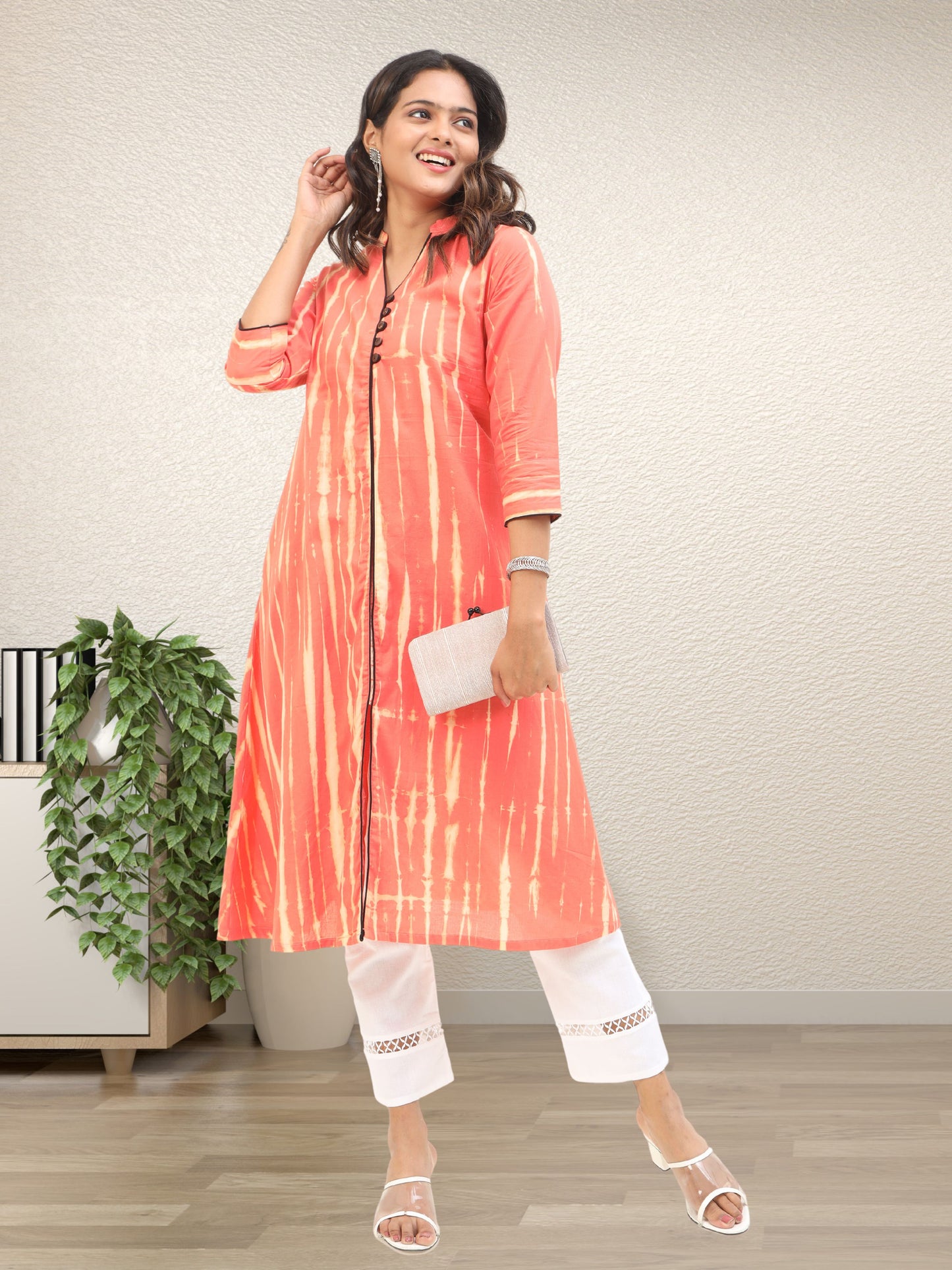 Cotton Tie & Dye Long Kurta