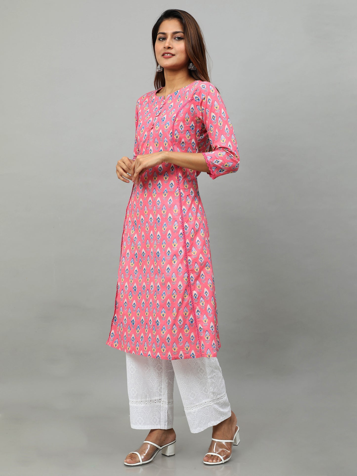 Cotton Block Printed Long Kurta
